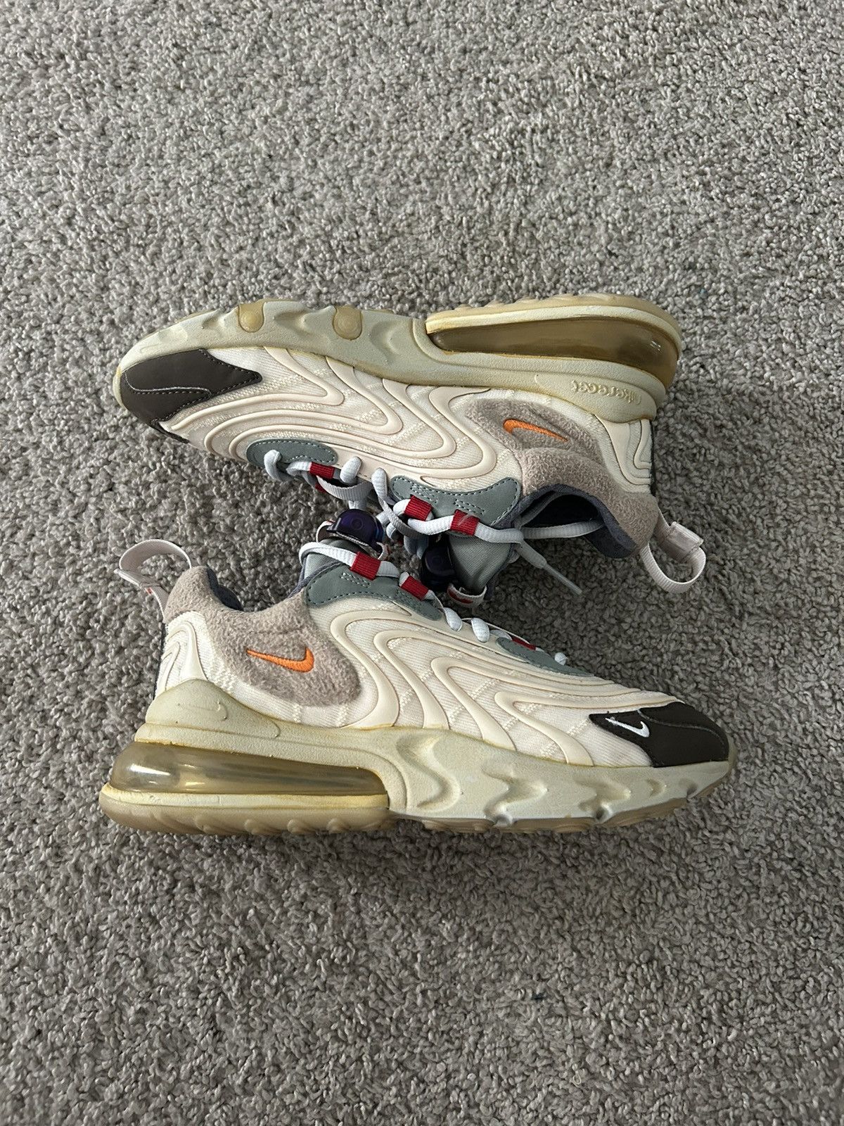 Nike Travis Scott Nike Air Max 270 React ENG Cactus Trails Size 4 Grailed