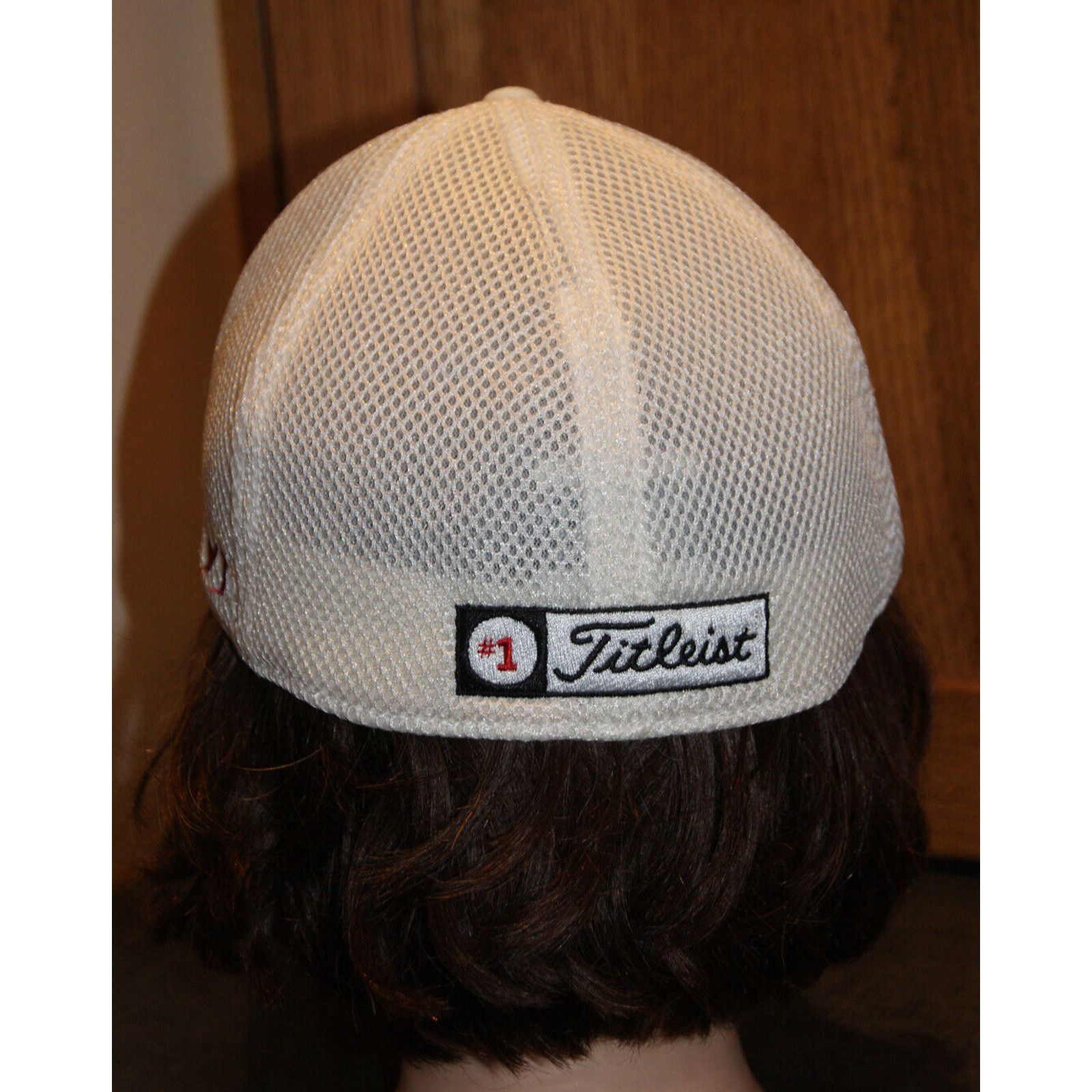 Titleist Titleist New Era FootJoy Golf Hat Cap White L/XL Mesh Fitted Size ONE SIZE - 4 Thumbnail