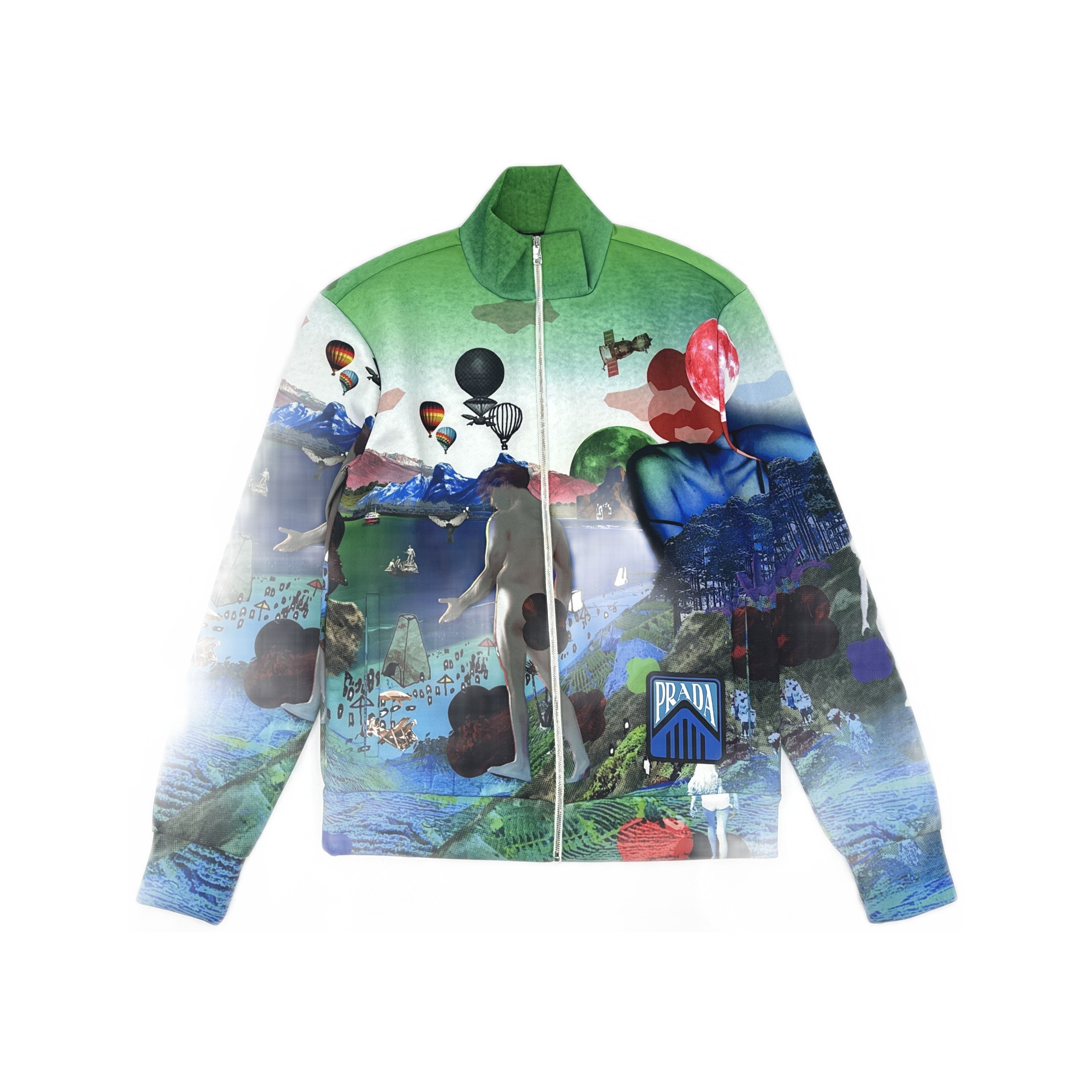 Prada Prada Surreal Landscape Zip Jacket Size L Size US L / EU 52-54 / 3 - 1 Thumbnail
