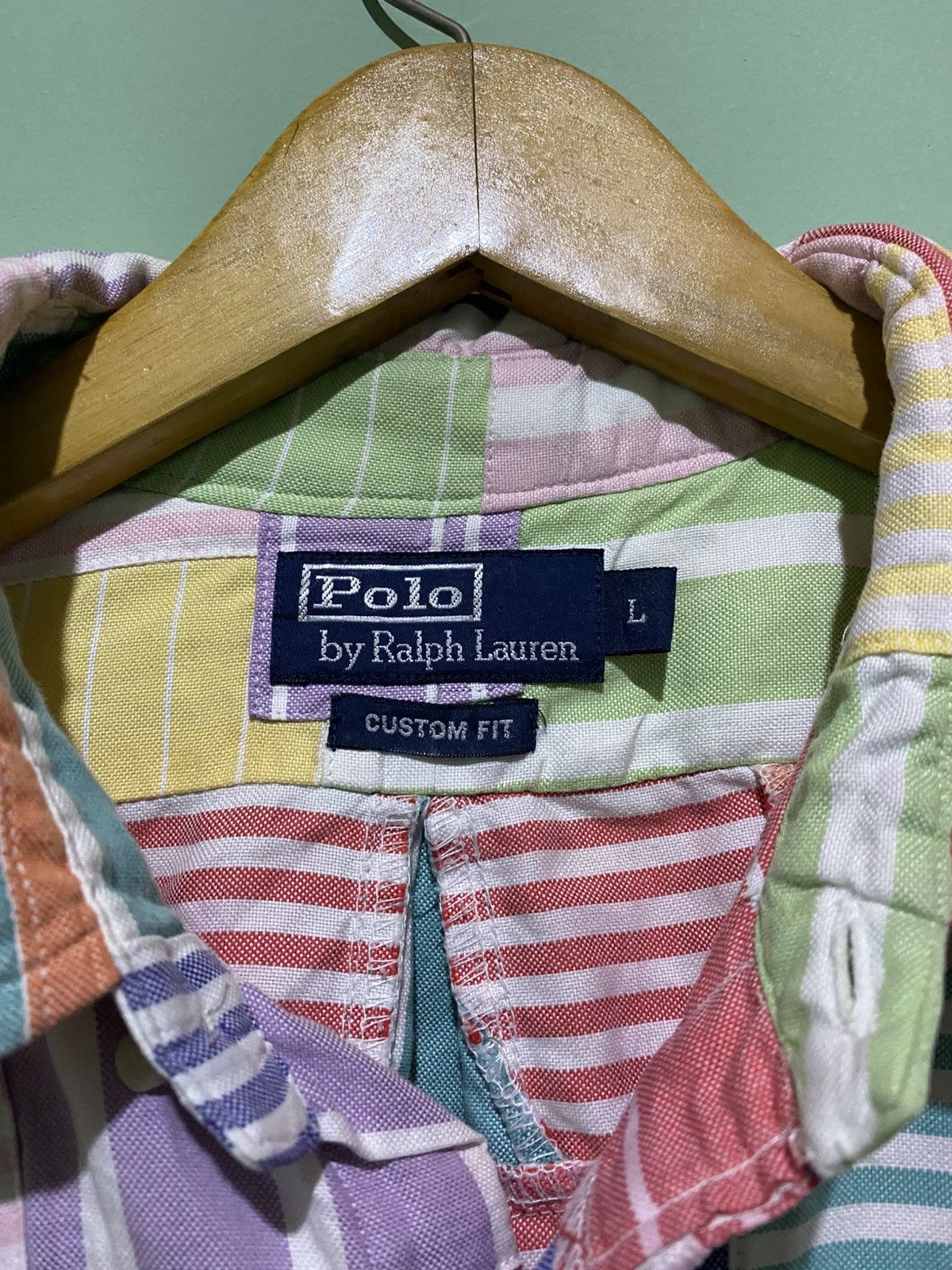 Polo Ralph Lauren POLO RALPH LAUREN PATCHWORK SHIRT 3/4 SLEEVE Size US L / EU 52-54 / 3 - 5 Thumbnail