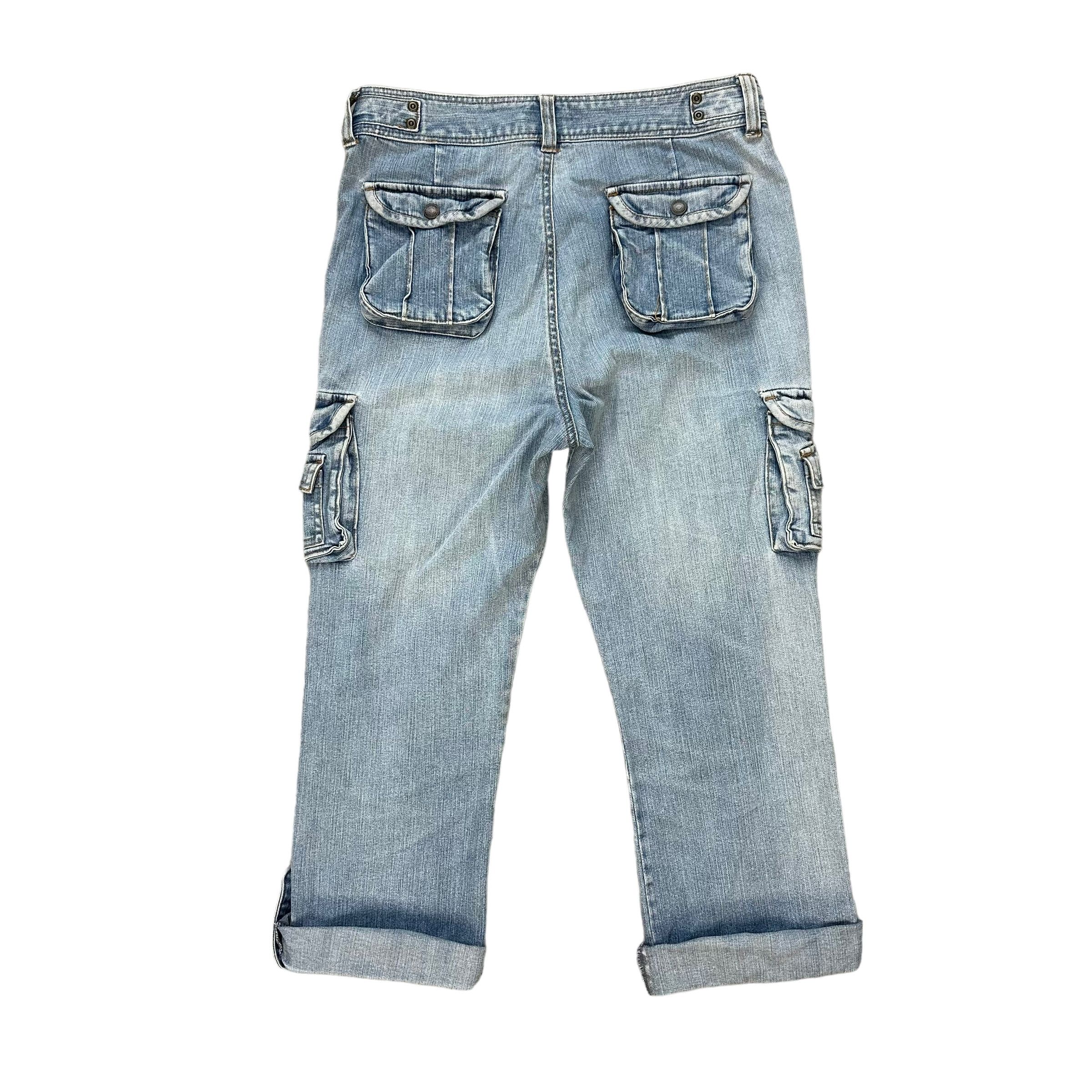Japanese Brand JOHN JELLO 3 QUARTER WASHED CARGO DENIM PANT #8896-035 Size US 31 - 9 Thumbnail
