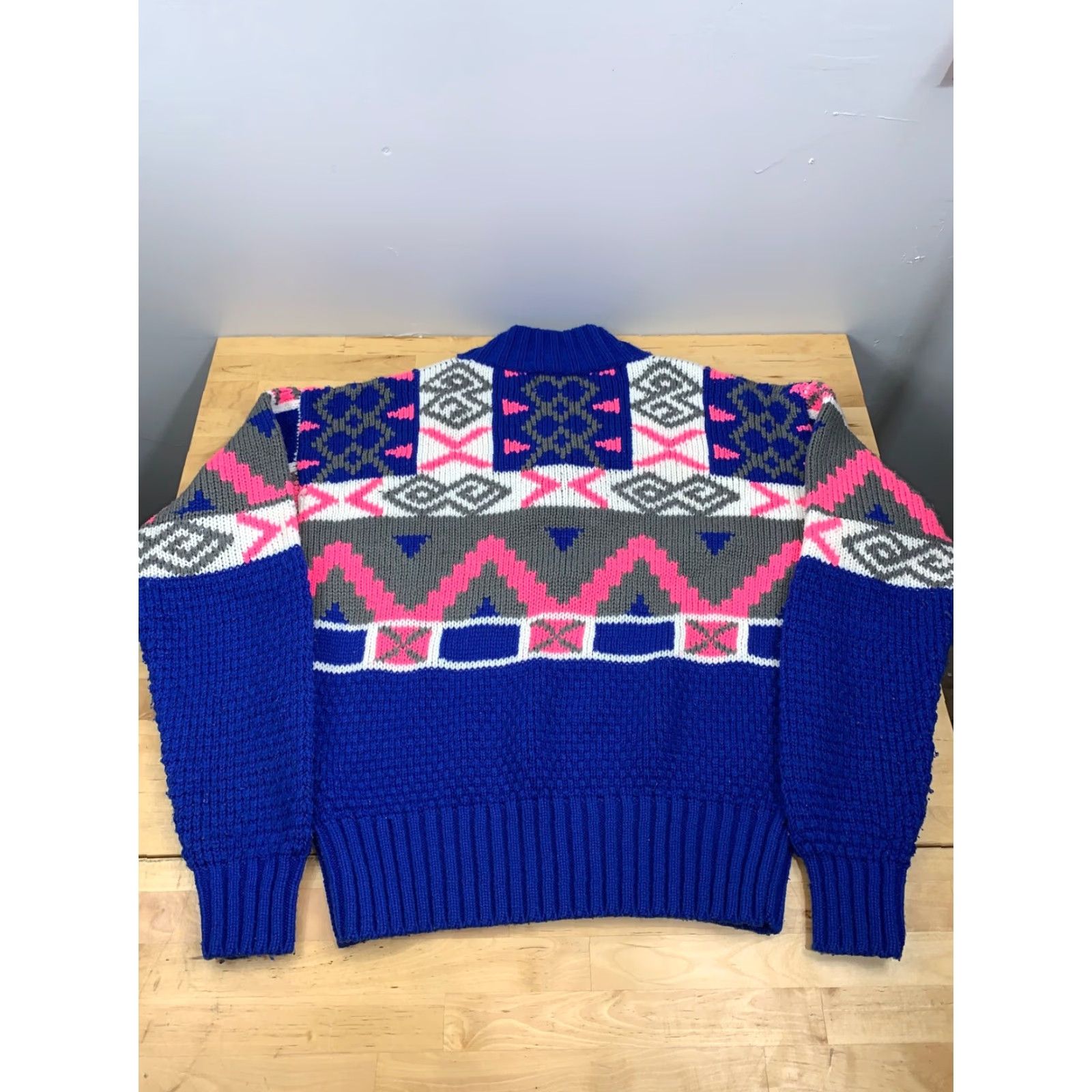 Obermeyer VTG Obermeyer Sport Sweater Small Blue Aztec Southwest #3836 Size US S / EU 44-46 / 1 - 2 Thumbnail