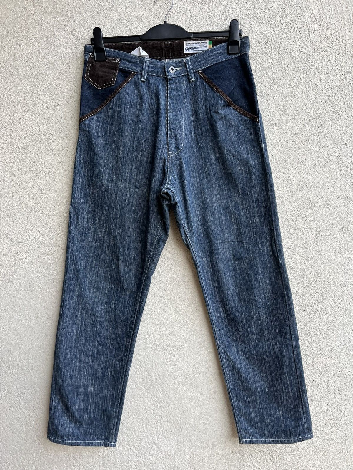 Vintage Vintage Scanner Fundamental Products Japan Blue Denim Jeans Size US 32 / EU 48 - 6 Thumbnail