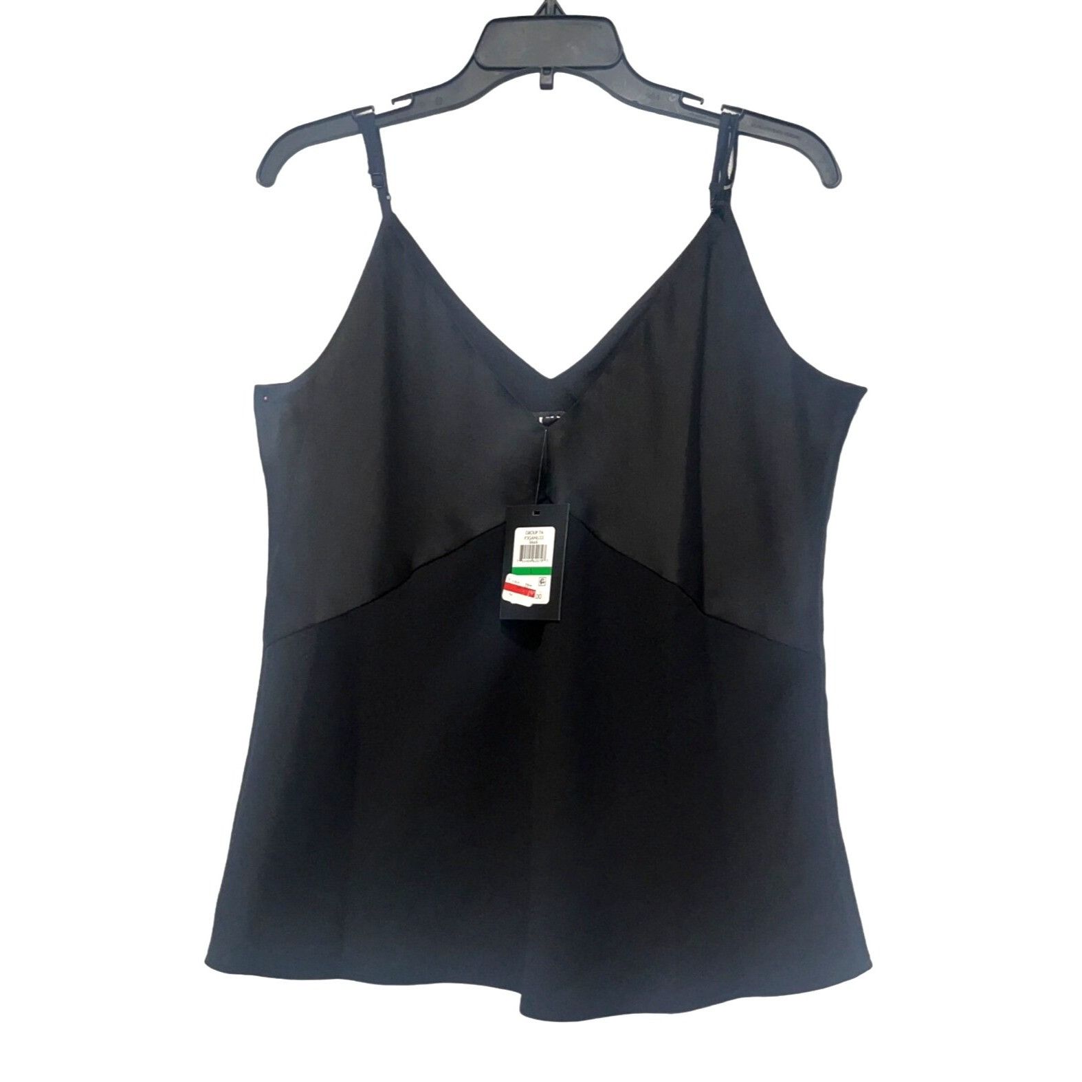 DKNY DKNY Mixed Media Camisole Top, Black, L Size L / US 10 / IT 46 - 5 Thumbnail