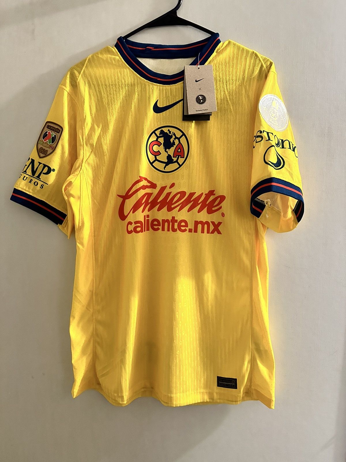 Nike Club America Diego Valdes Away Jersey w/ Liga MX C24 Patch 24/25 (Valerian Blue/Lemon Chiffon) main image 1