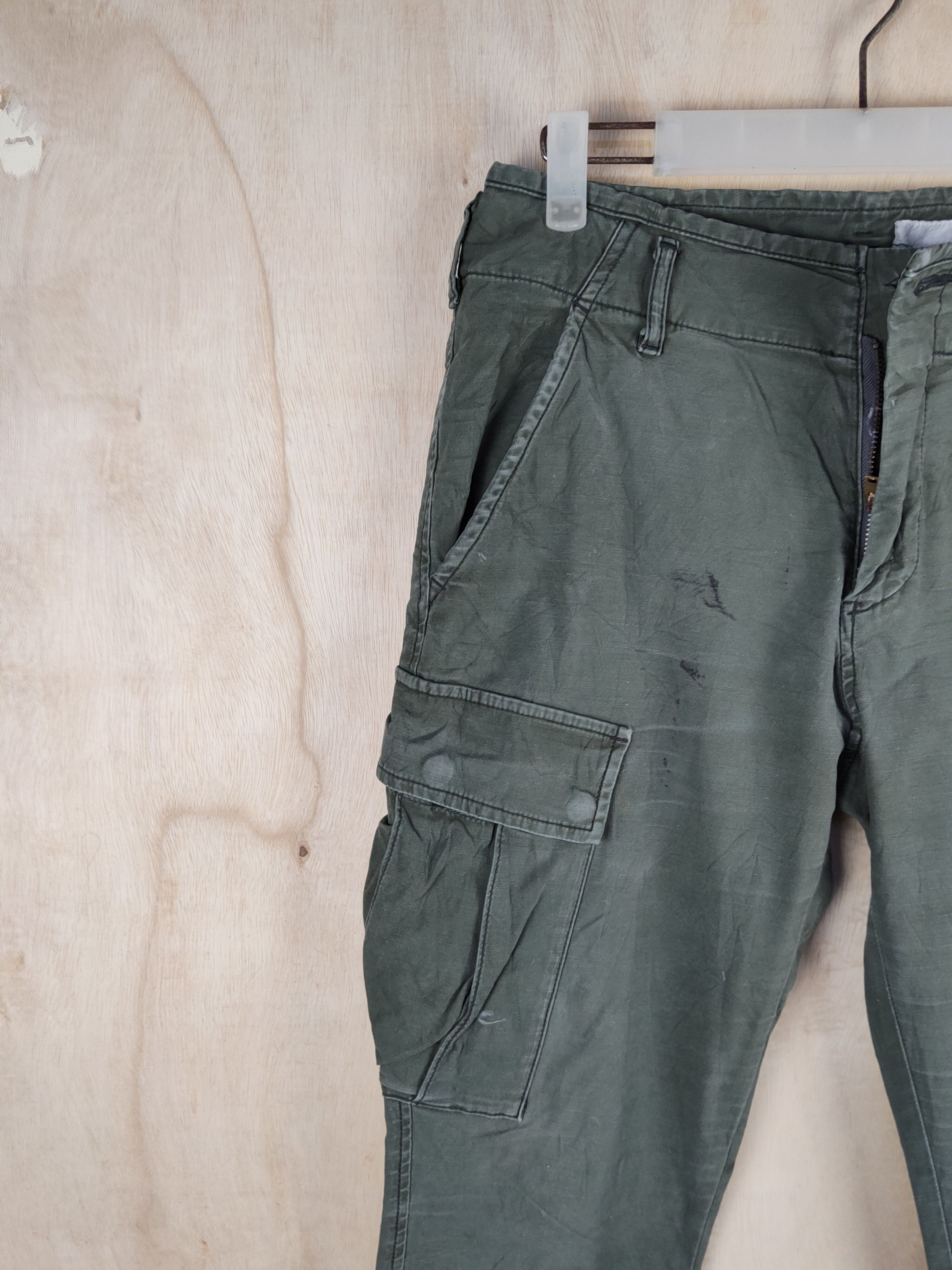 ONES STROKE Ones Stroke Green Multipocket Tactical Cargo Pants #S2407 Size US 28 / EU 44 - 3 Thumbnail
