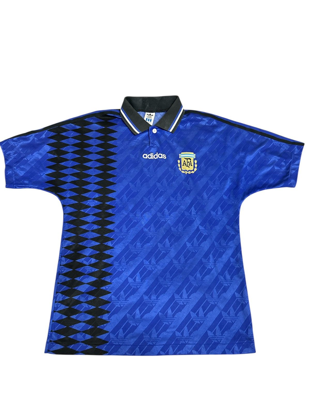 Vintage Vintage Adidas Argentina Jersey Jaspo . Size US L / EU 52-54 / 3 - 1 Thumbnail