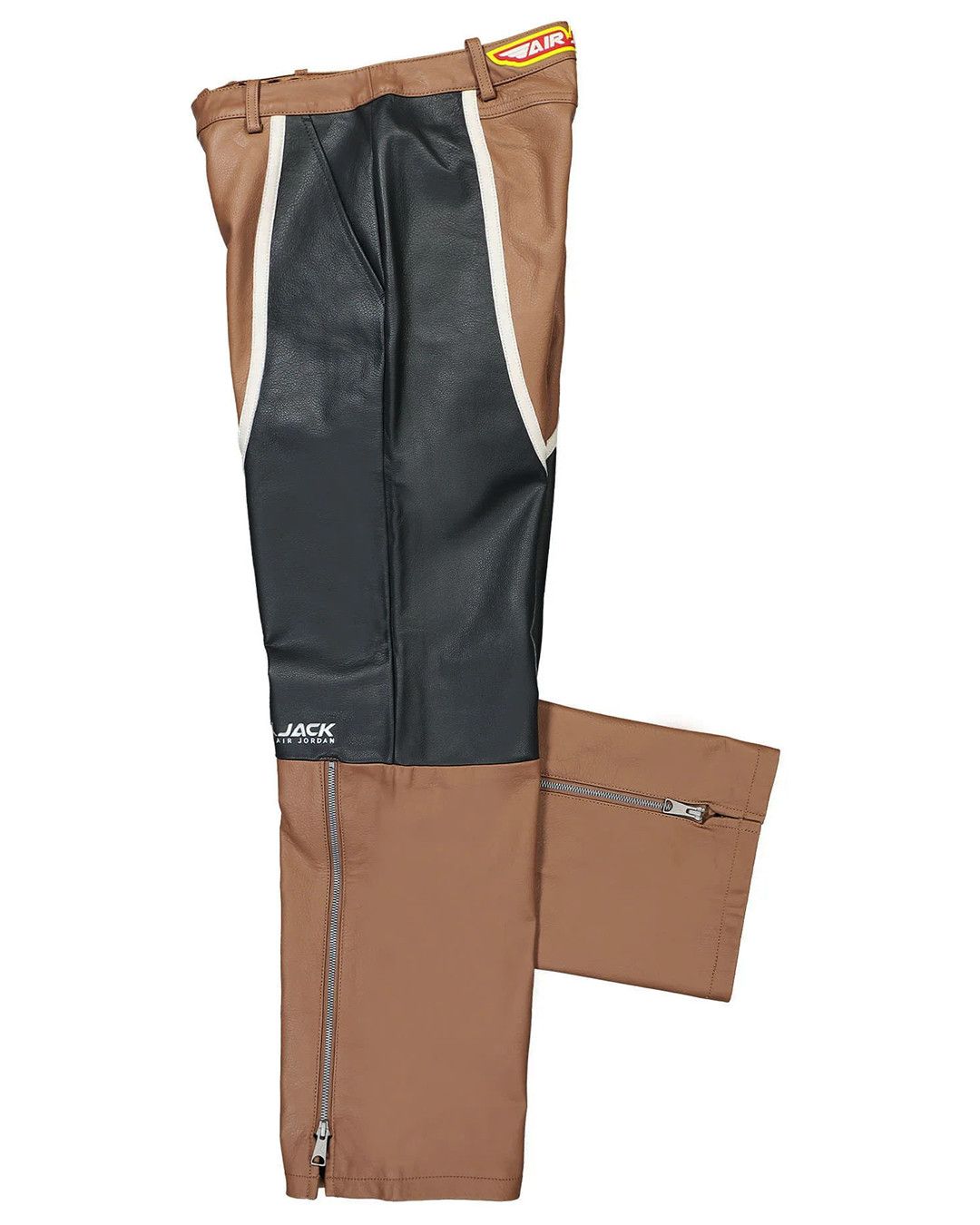 Jordan Brand × Travis Scott Jordan x Travis Scott Cactus Jack Leather Pants Archaeo Size 25" / US 0 / IT 36 - 3 Thumbnail