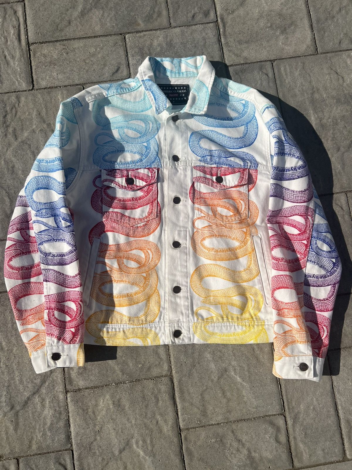 Supreme Hysteric Glamour Supreme Snake Denim Jacket | Grailed