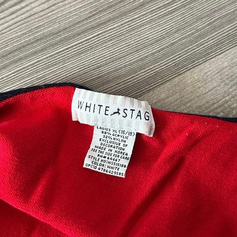 Other white stag red white blue star striped knit tank top Size XL / US 12-14 / IT 48-50 - 3 Thumbnail