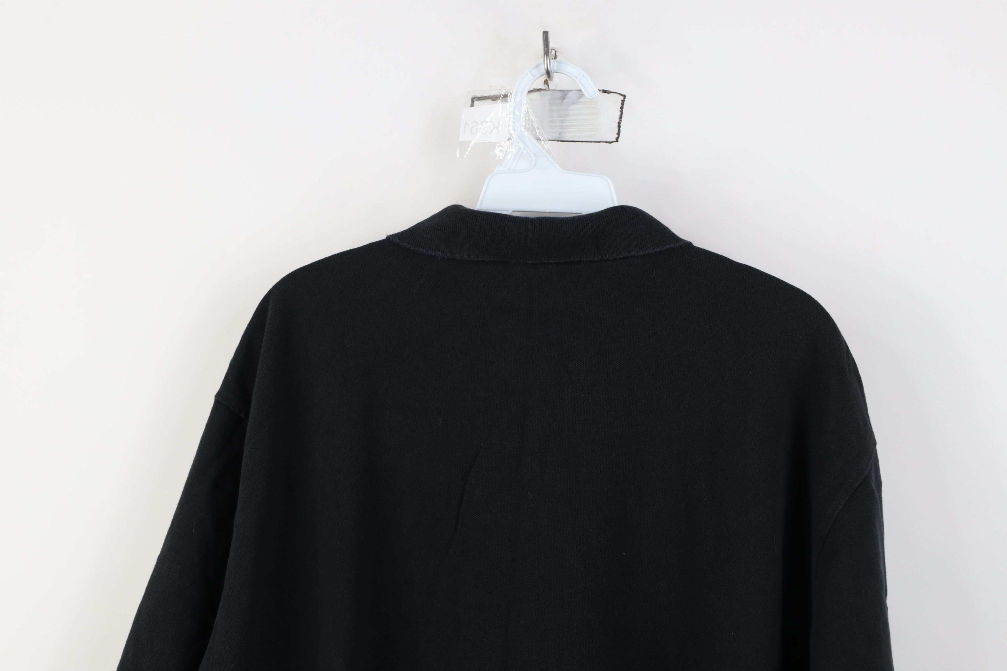 Ralph Lauren Vintage 90s Ralph Lauren Pique Cotton Golf Polo Shirt Black Size US XXL / EU 58 / 5 - 12 Thumbnail