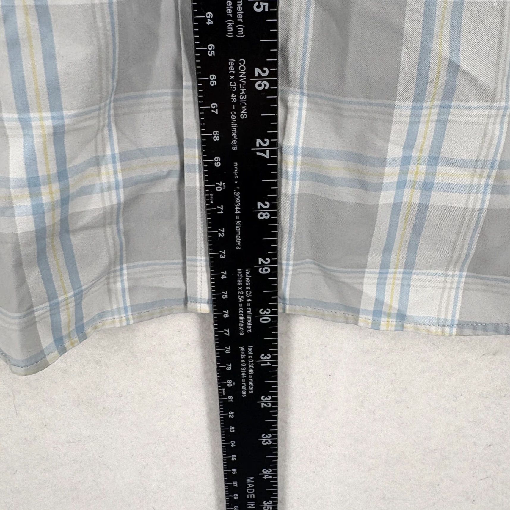 Southern Tide VINTAGE Southern Tide Intercoastal Shirt Mens M Gray Plaid Stretch Button Front Size US M / EU 48-50 / 2 - 6 Thumbnail