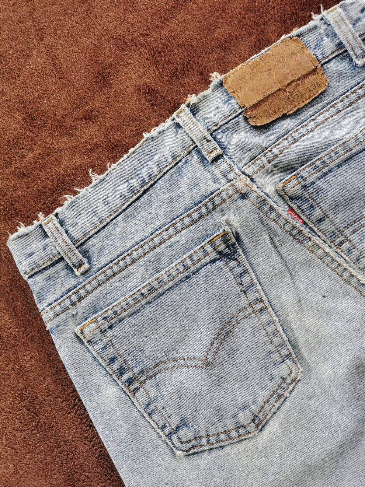 Vintage 90s Vintage Levis 505 Distressed Denim Jeans Size US 30 / EU 46 - 7 Thumbnail