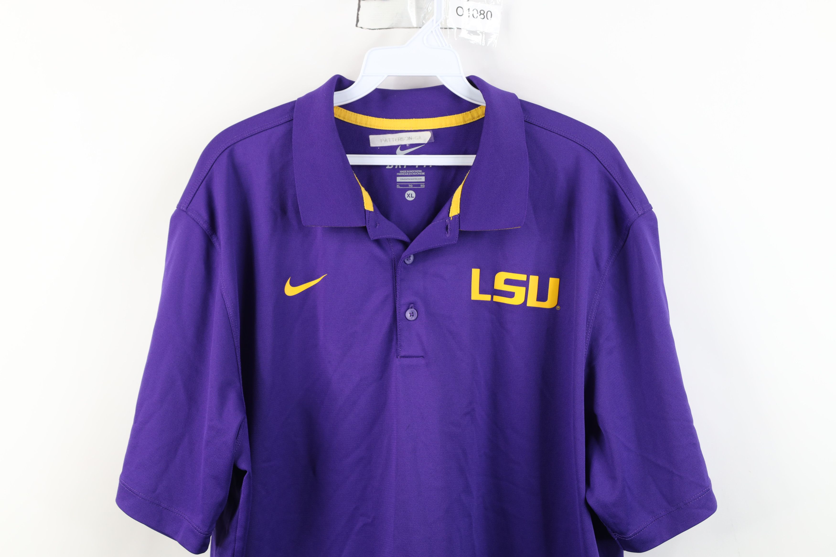 Nike Nike Louisiana State University LSU Football Golf Polo Shirt Size US XL / EU 56 / 4 - 2 Thumbnail