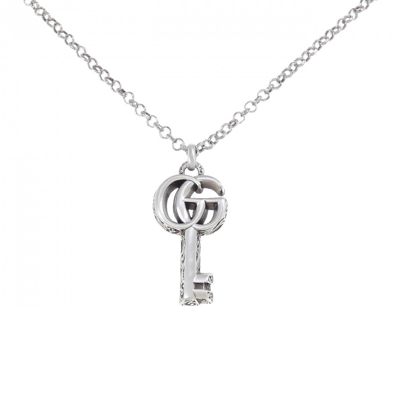Gucci Gucci Gucci Double G Key 925 Silver Necklace Metal Necklace 627757 J8400 0701 DUTY FREE for USA Size ONE SIZE - 1 Thumbnail