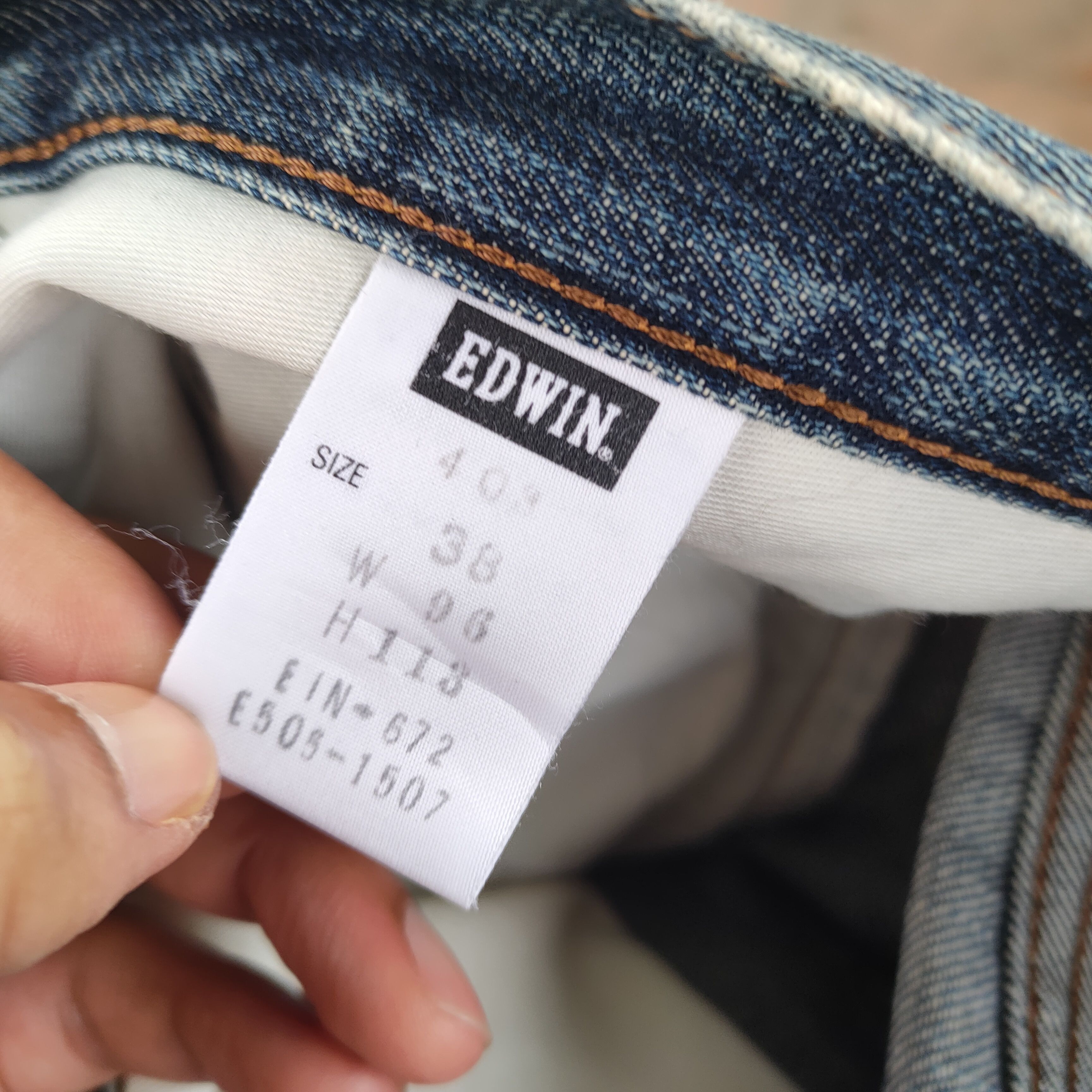 Edwin × Jean VINTAGE EDWIN FADED DISTRESSED DENIM JEANS PANTS Size US 38 / EU 54 - 16 Thumbnail