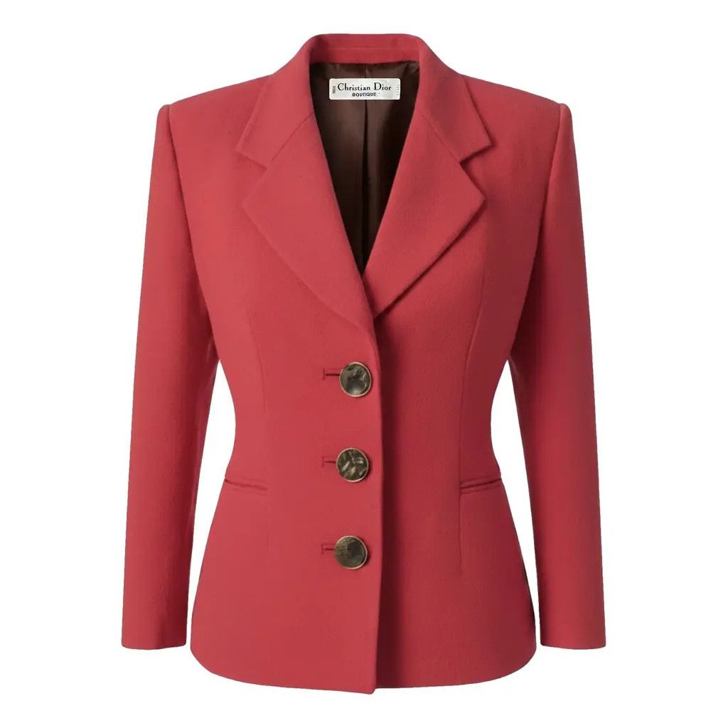Dior Christian Dior Boutique Pink Wool Tailored Blazer Sz FR 36 Size XS / US 0-2 / IT 36-38 - 1 Thumbnail
