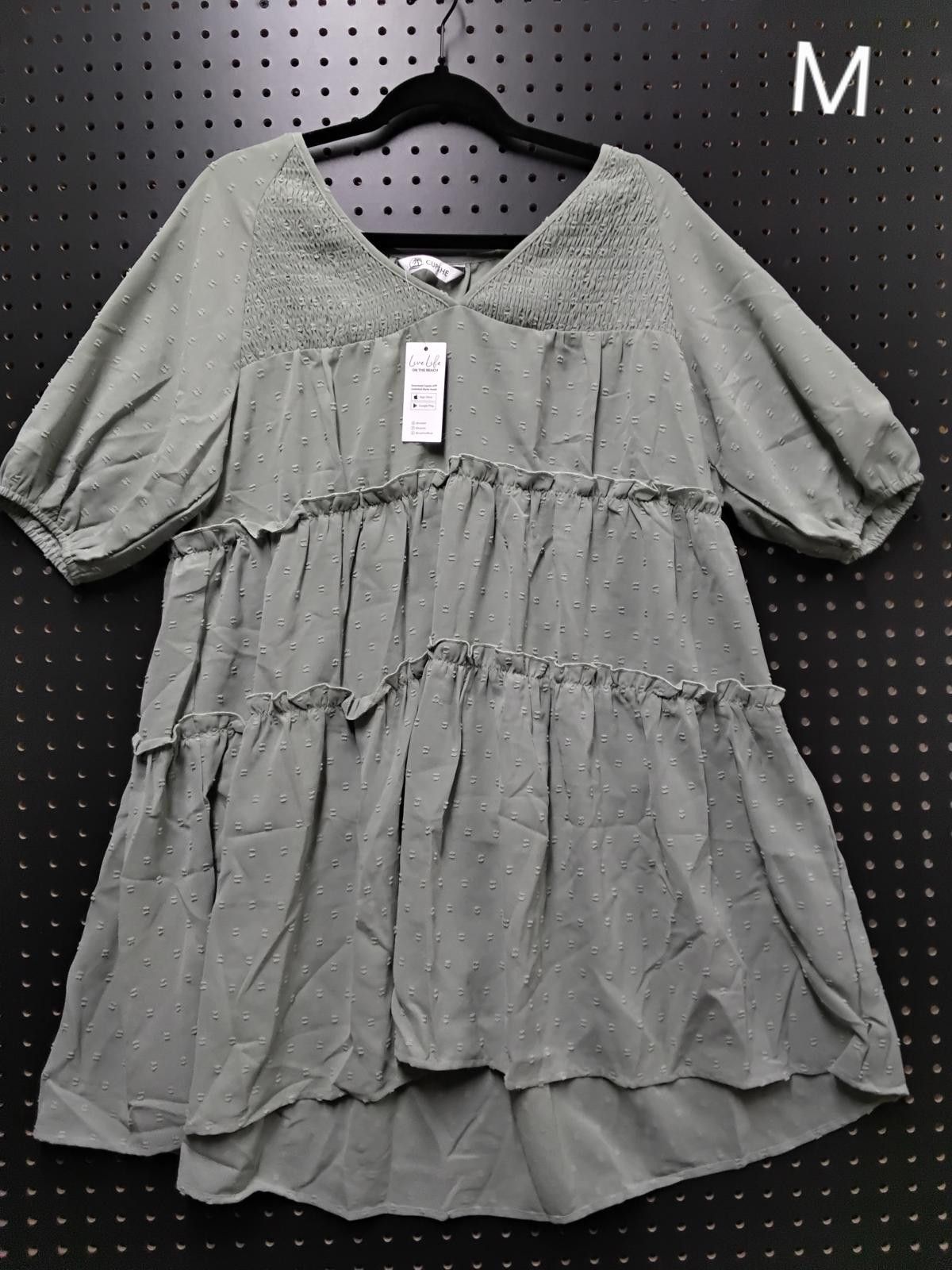 Other Chic Light Green Tiered Long Shirt - Act Fast! Size M / US 6-8 / IT 42-44 - 2 Thumbnail