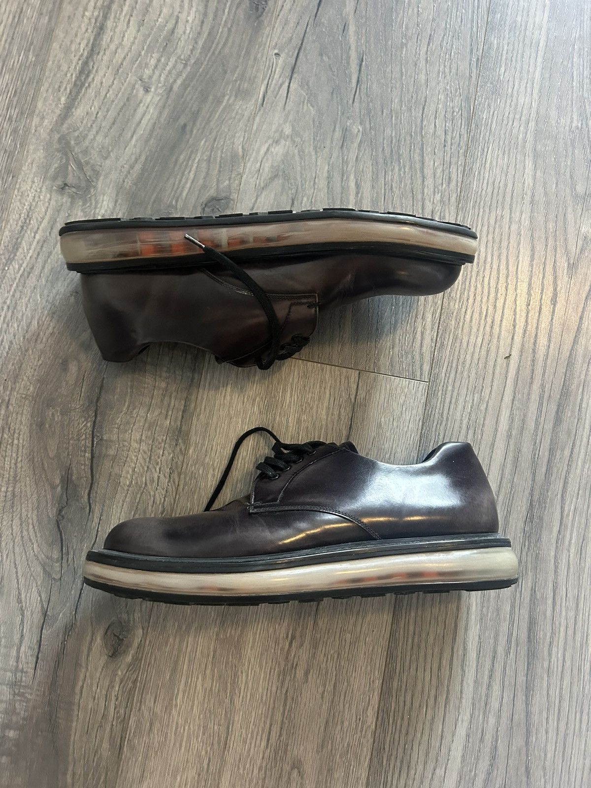 Prada Platform Sole Derby Shoes Size US 9 / EU 42 - 1 Thumbnail