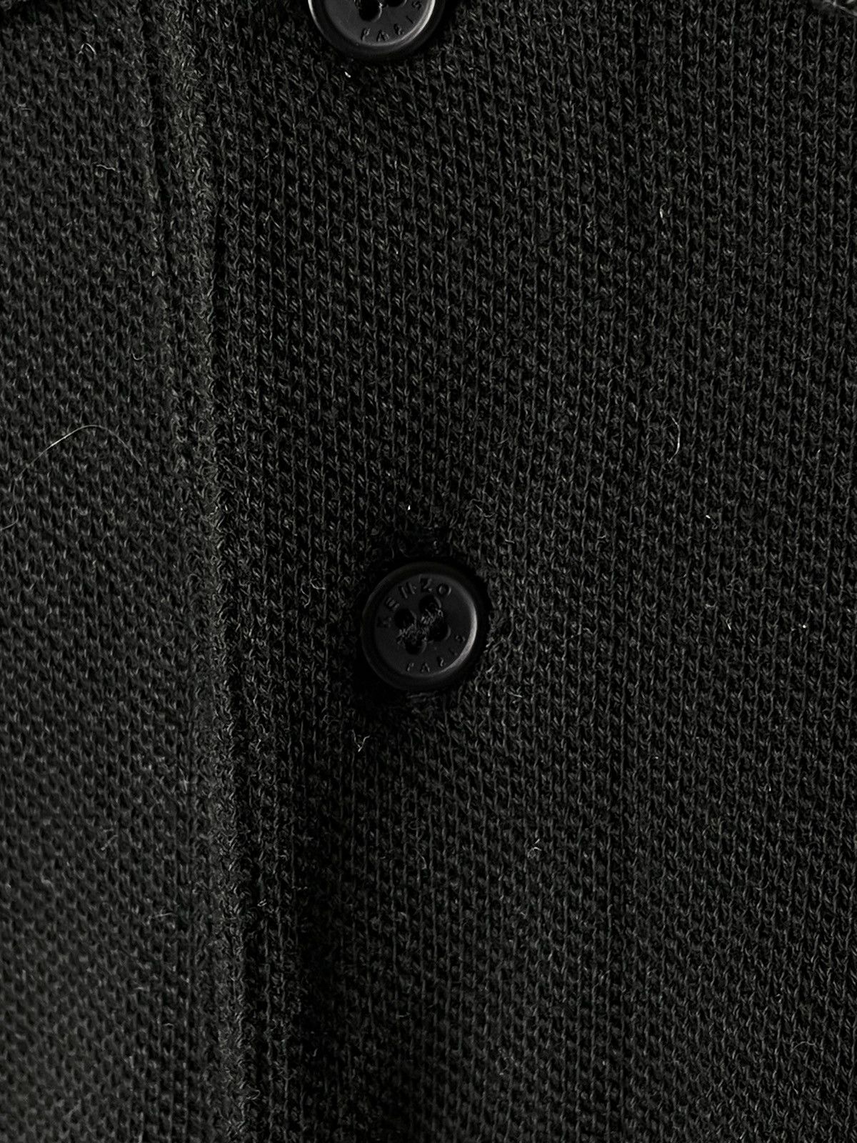 Kenzo KENZO Paris Crest Flower Logo Men's XL Black Polo Shirt Size US XL / EU 56 / 4 - 4 Thumbnail