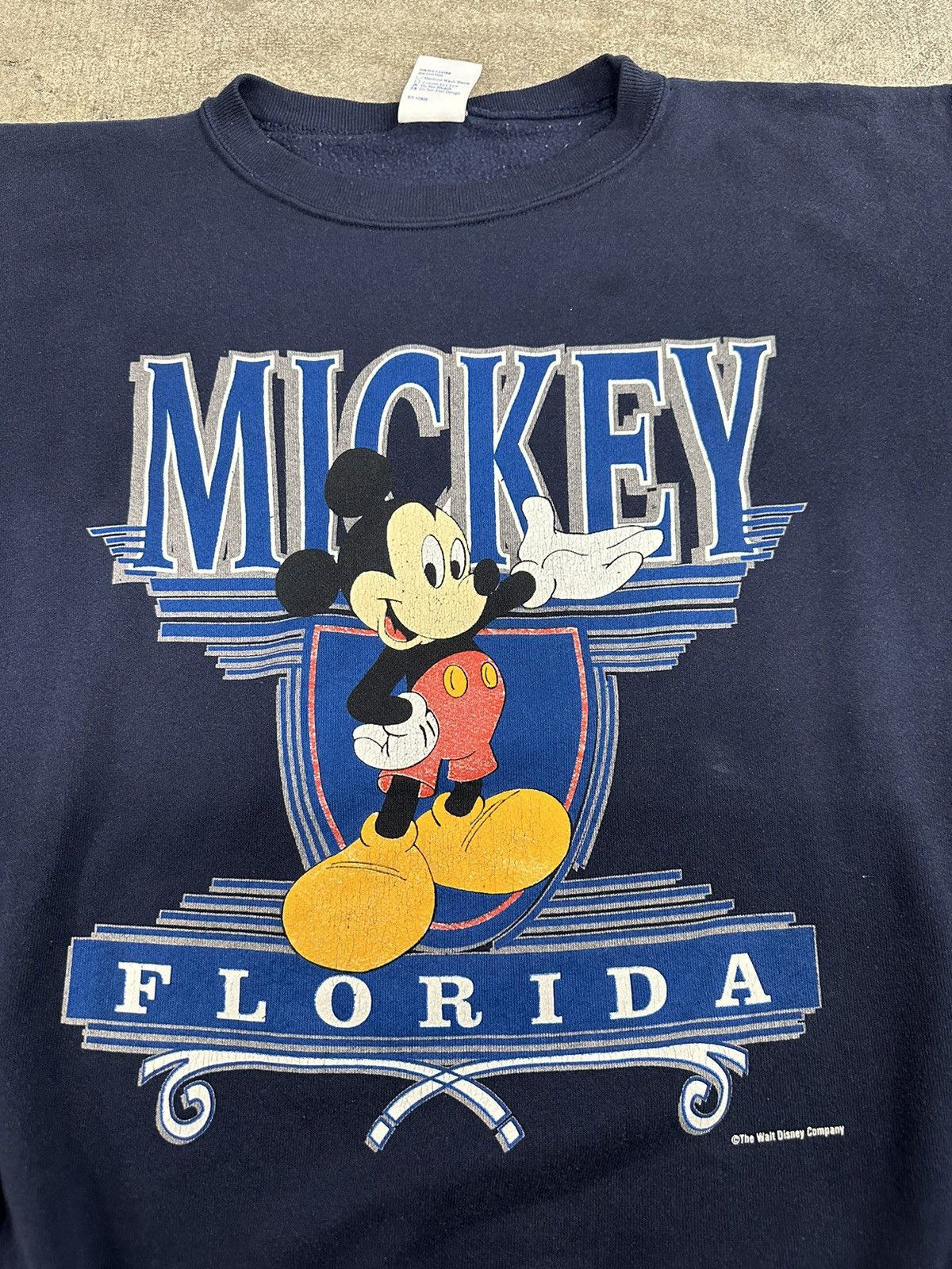Disney × Vintage Vintage 90s Disney Mickey Mouse Florida Sweatshirt Size US XXL / EU 58 / 5 - 5 Thumbnail