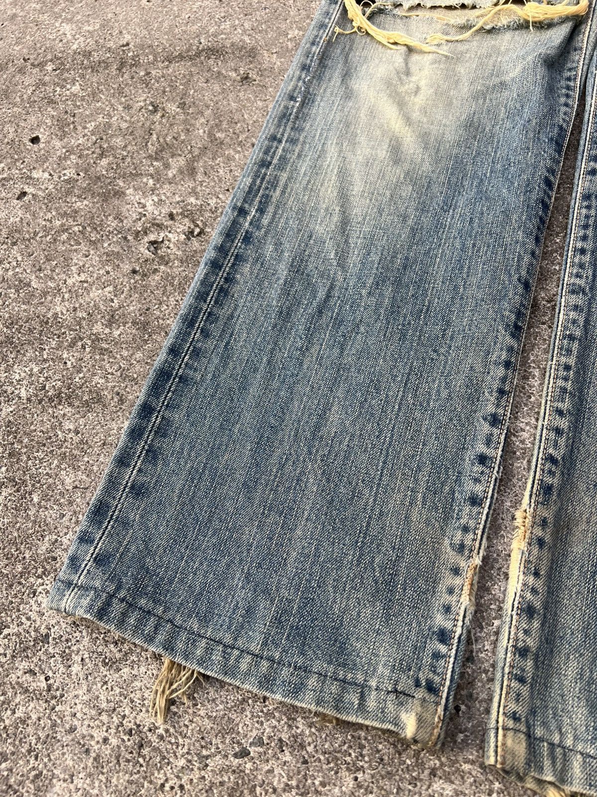 Edwin Vintage Edwin 505x Selvedge Distressed Mud Wash Jean Size US 30 / EU 46 - 7 Thumbnail