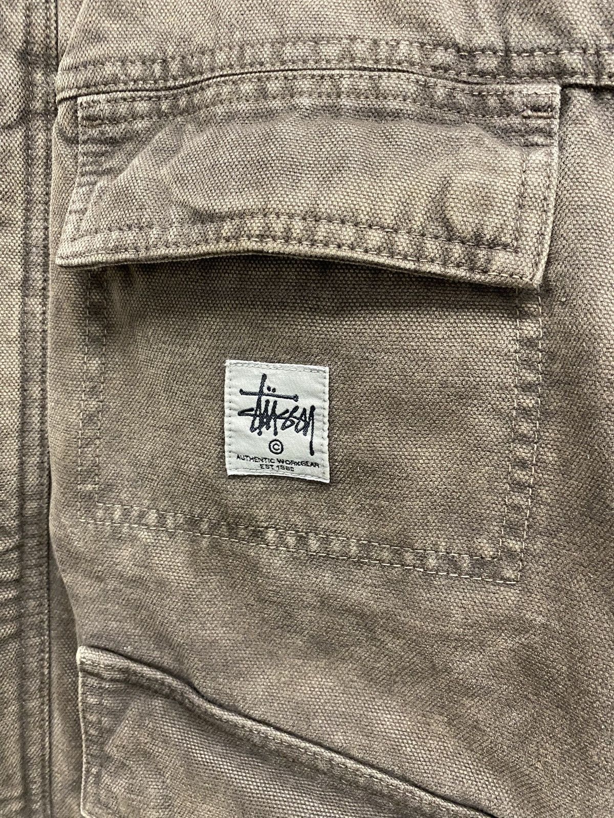 Stussy Stussy Washed Canvas Shop Jacket Washed Brown - Small Size US S / EU 44-46 / 1 - 5 Thumbnail