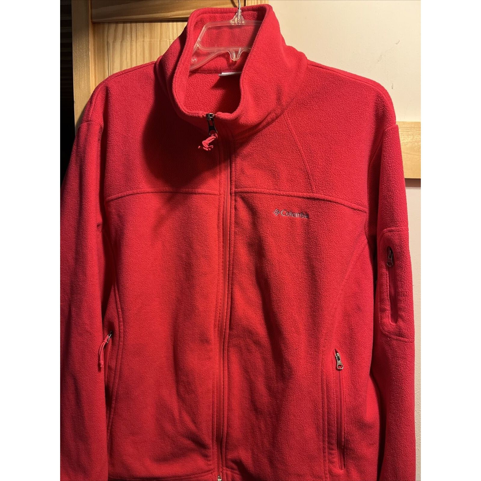 Columbia Columbia Women’s 2X Red LS Zip Fleece Windbreaker Jacket Size XXL / US 16-18 / IT 52-54 - 4 Thumbnail