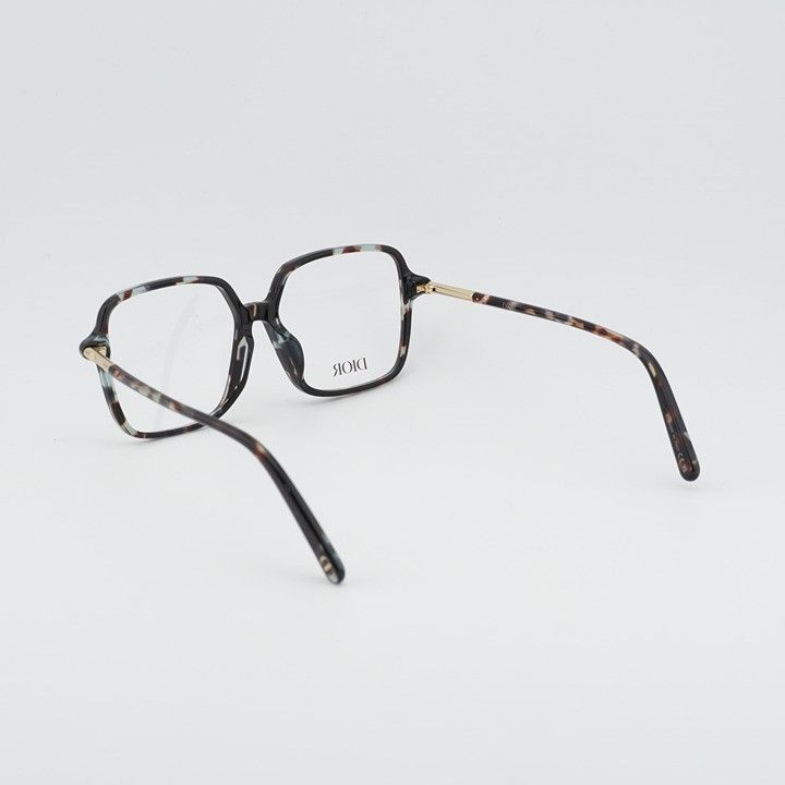 Dior DIOR MINI CD O S2F 2800 Eyeglasses Havana 53mm Square Frame Size ONE SIZE - 4 Thumbnail