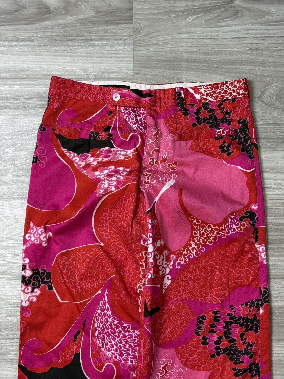 Gucci × Tom Ford Runway Gucci Tomford SS99 floral pants Size 28" / US 6 / IT 42 - 4 Thumbnail
