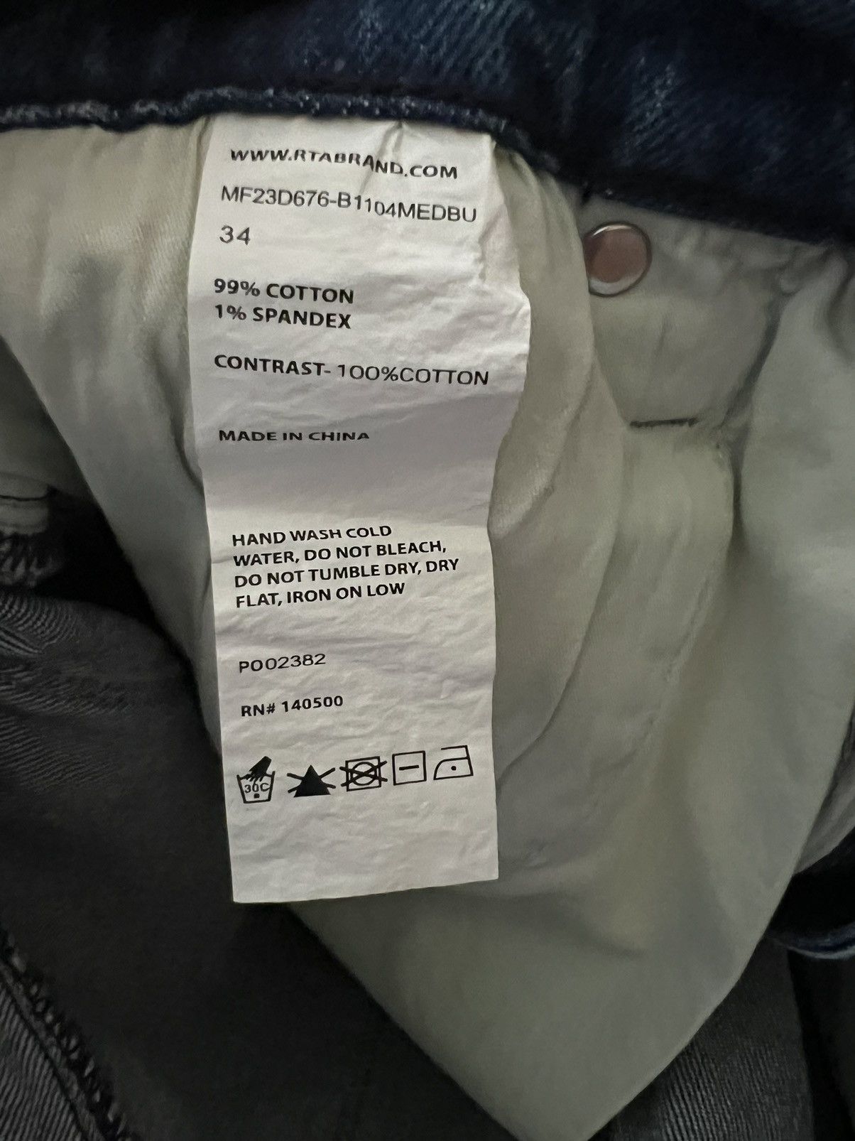 Rta RtA Mens Denis Faded Flared Skinny Jeans Blue Size 34/32 Size US 34 / EU 50 - 6 Thumbnail