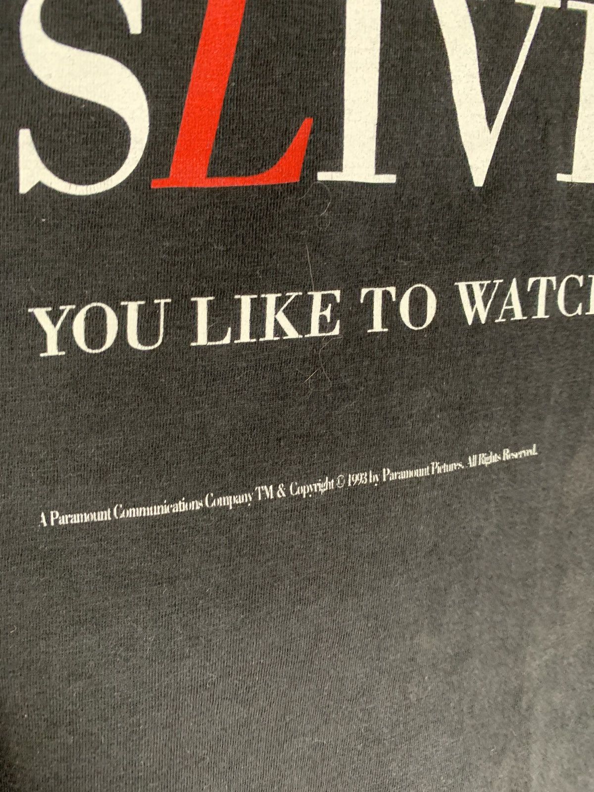 Vintage Sliver 1993 Logo Tee Moovie Sexy Erotic Film18+Sharon Stone Size US XL / EU 56 / 4 - 5 Thumbnail