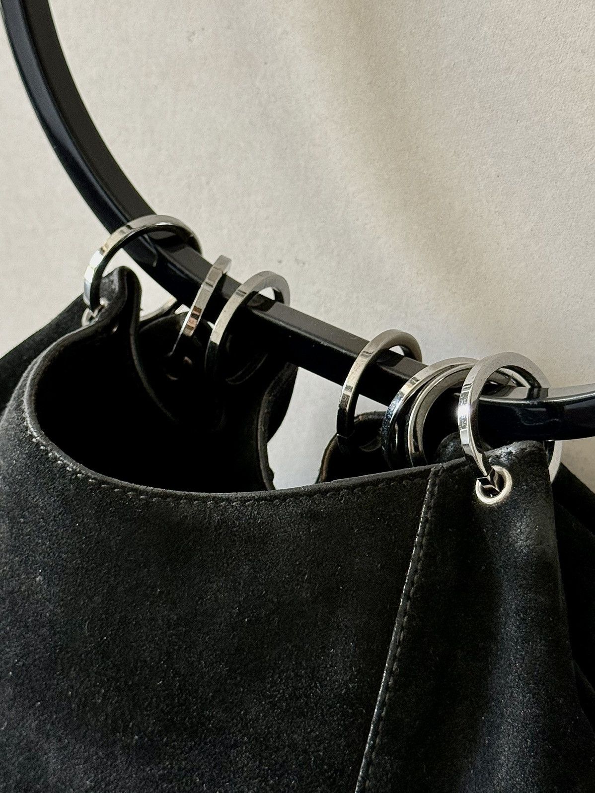 Gucci Gucci - Tom Ford - FW1999 - Suede Ring Bag Size ONE SIZE - 6 Thumbnail