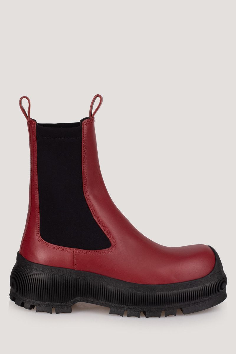 Jil Sander o1loc1c1124 Boot in Black & Red Size US 8 / IT 38 - 1 Thumbnail