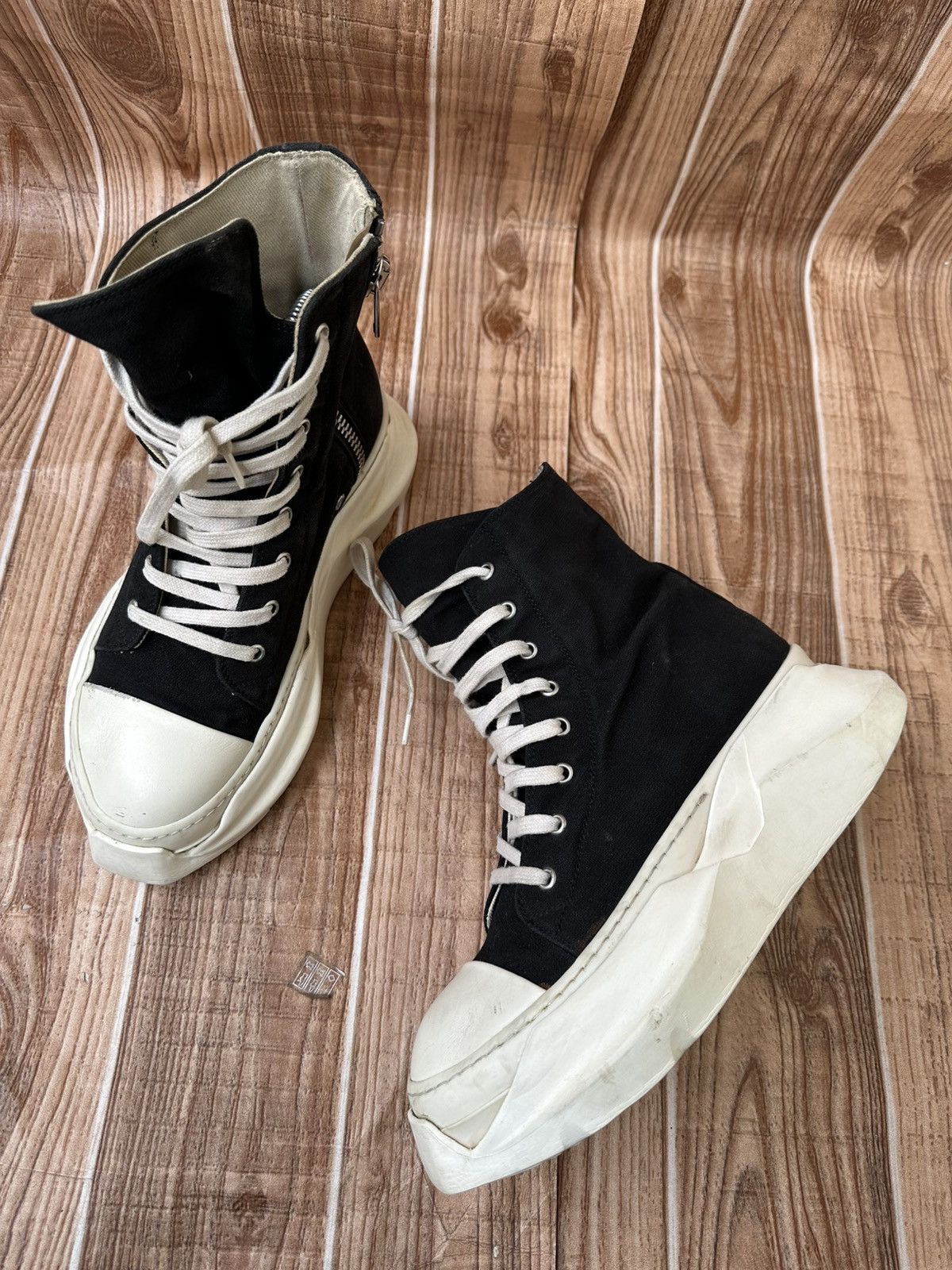Rick Owens Drkshdw Rick Owens Drkshdw Abstract Pentagram Ramones Black Milk Size US 7.5 / EU 40-41 - 13 Thumbnail