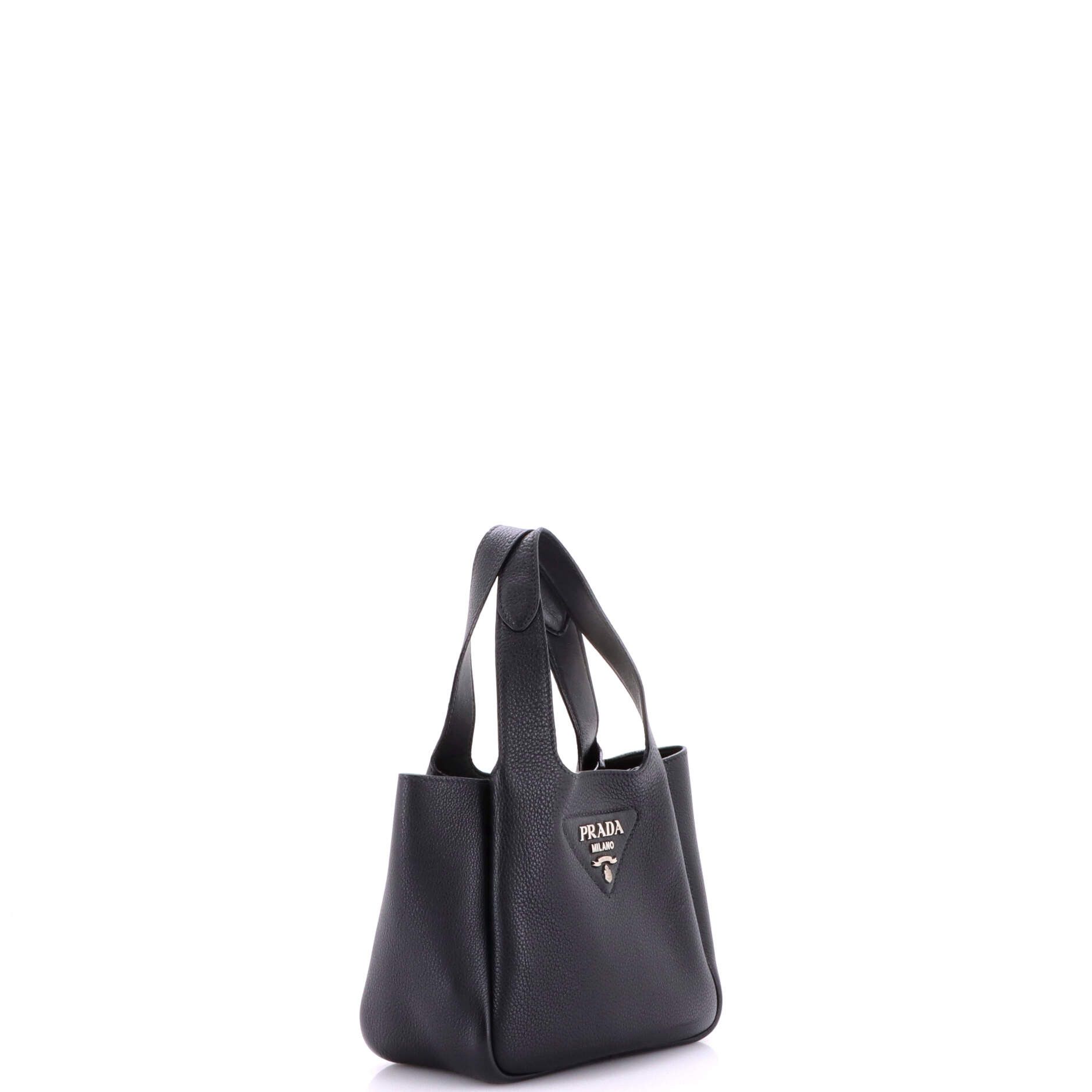 Prada Flou Dynamique Open Tote Vitello Daino Mini Size ONE SIZE - 1 Thumbnail