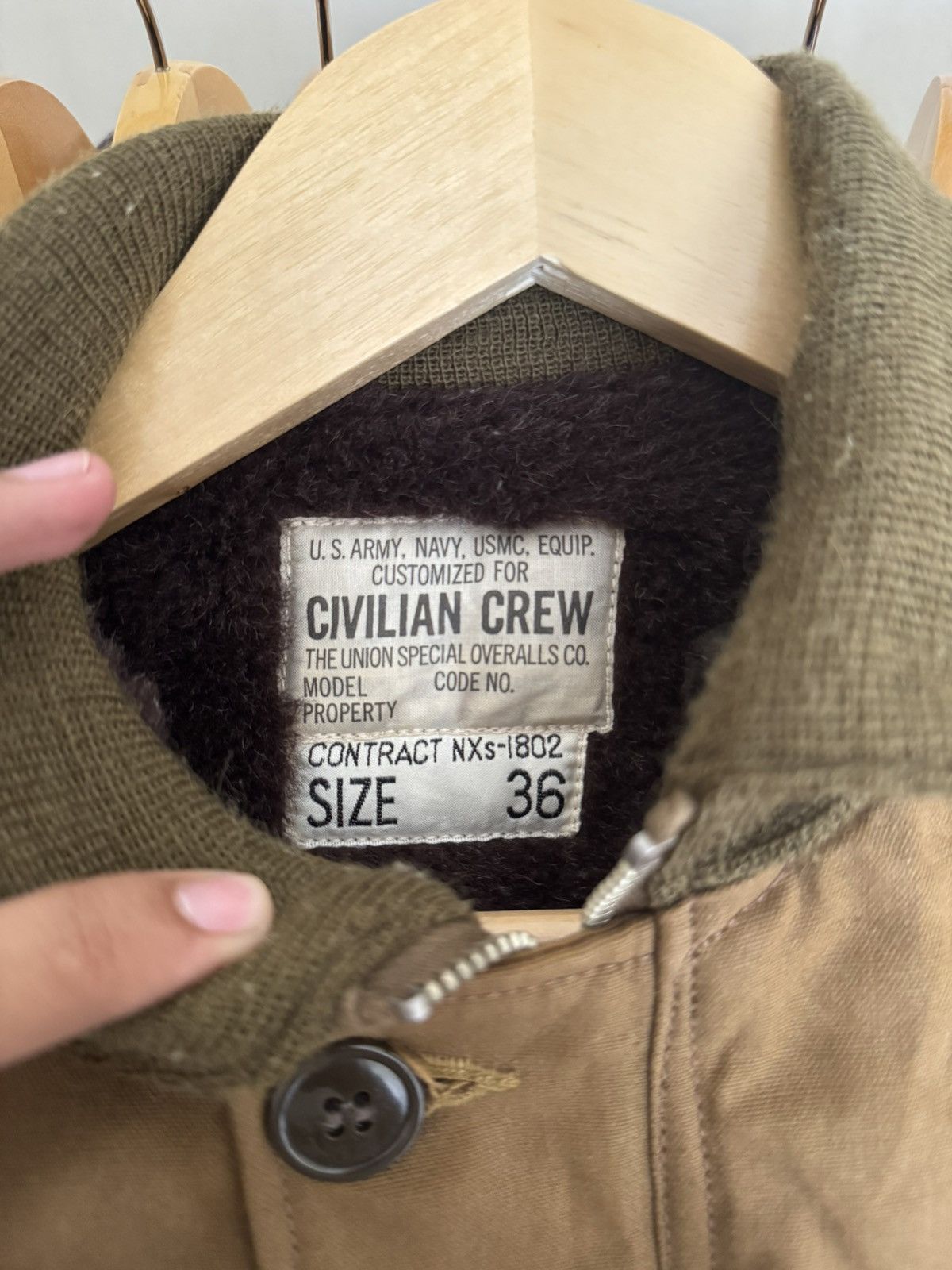 Other VERY RARE FREEWHEELERS DECK JACKET VINTAGE 1940s USN BUCANER Size US S / EU 44-46 / 1 - 4 Thumbnail