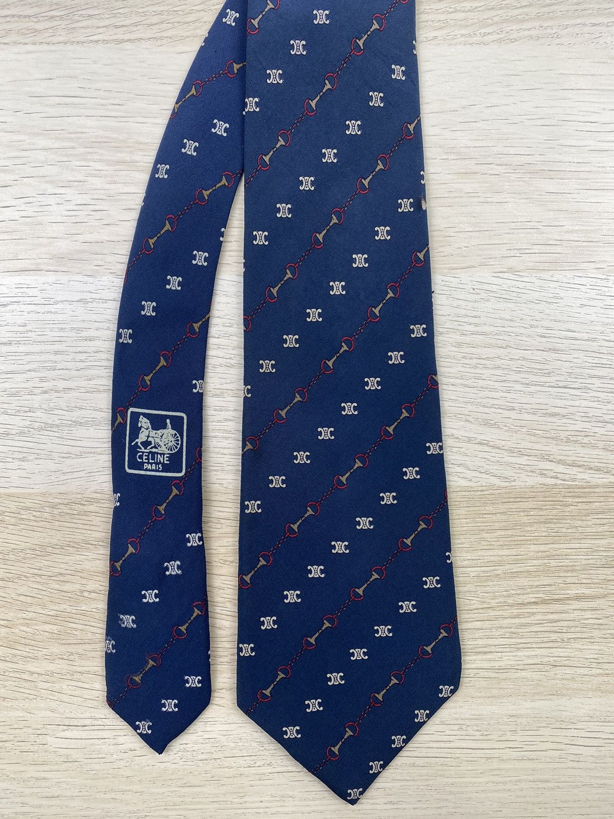 Celine Celine Silk Tie T100 Size ONE SIZE - 4 Thumbnail