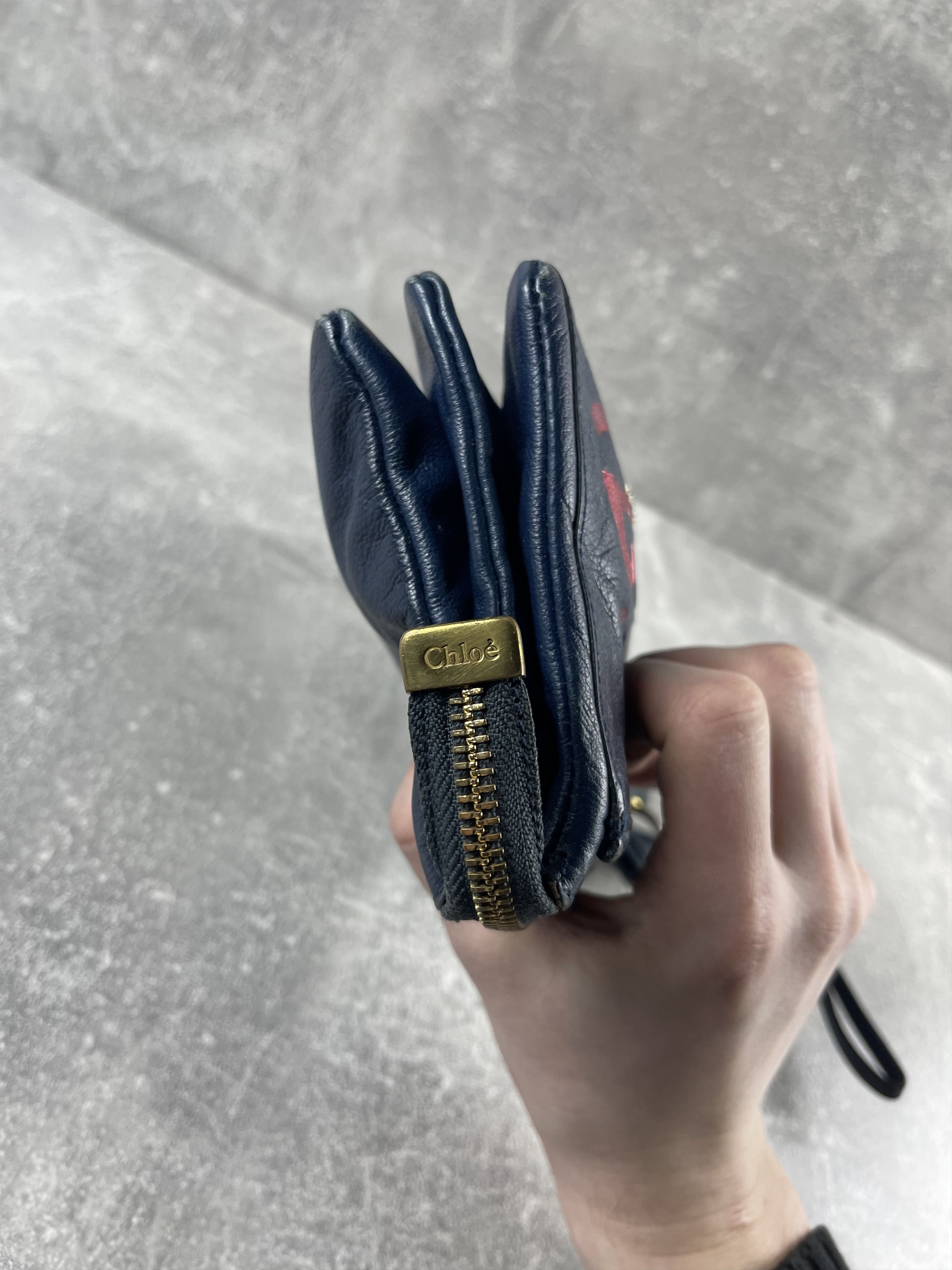 Chloe Chloe vintage 00s leather blue clutch bag wallet italy made Size ONE SIZE - 5 Thumbnail