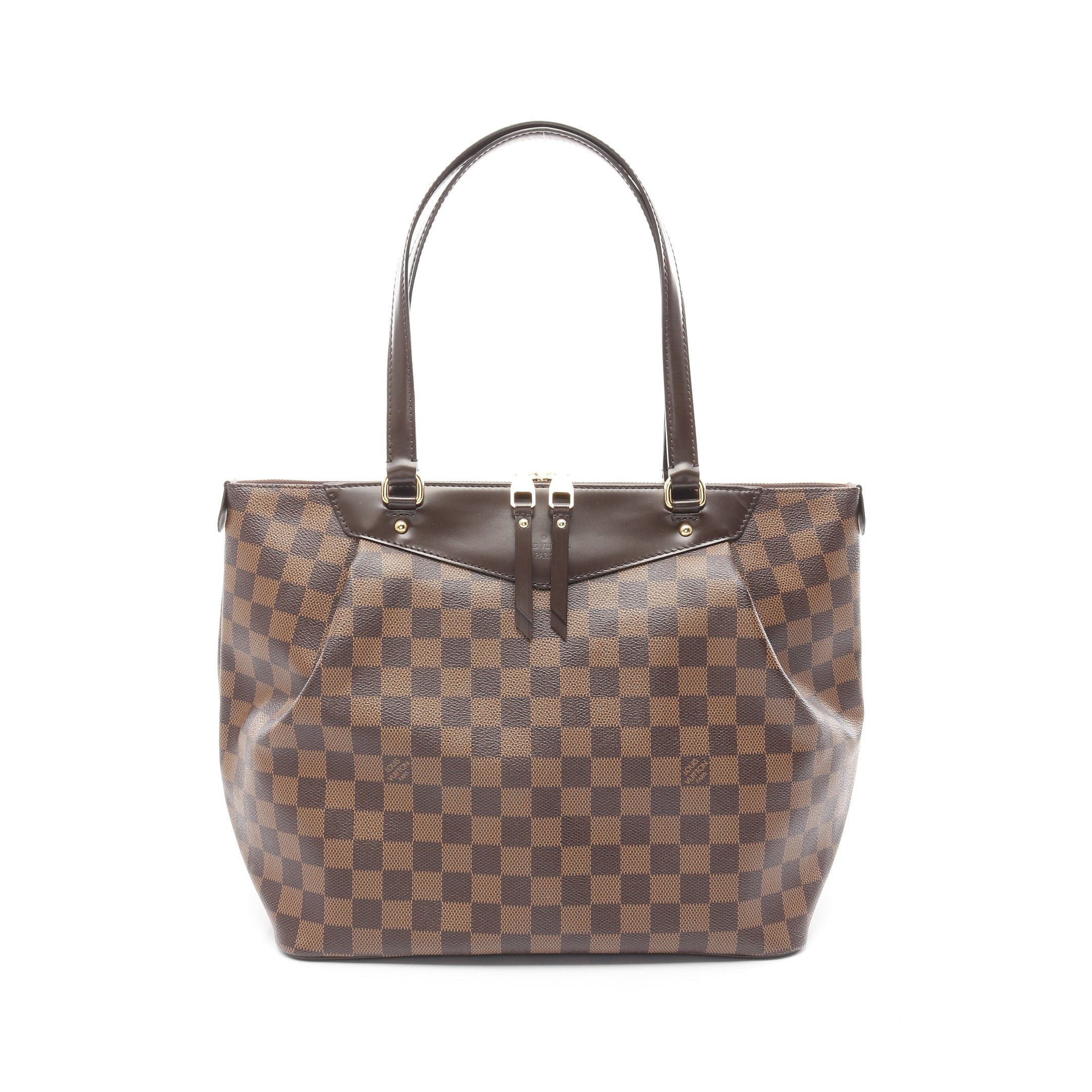 Louis Vuitton Louis Vuitton Westminster Gm Damier Ebene Handbag Tote Bag Leather Brown Size ONE SIZE - 1 Thumbnail