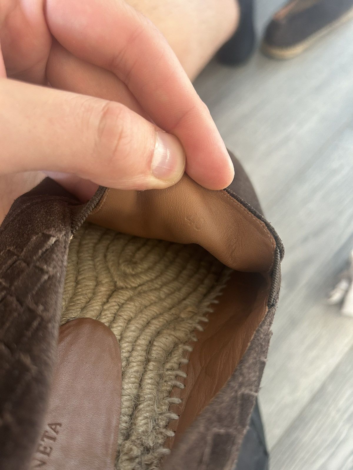 Bottega Veneta Bottega Veneta Suede Intrecciato Espadrilles - Brown Size US 7 / EU 40 - 12 Thumbnail