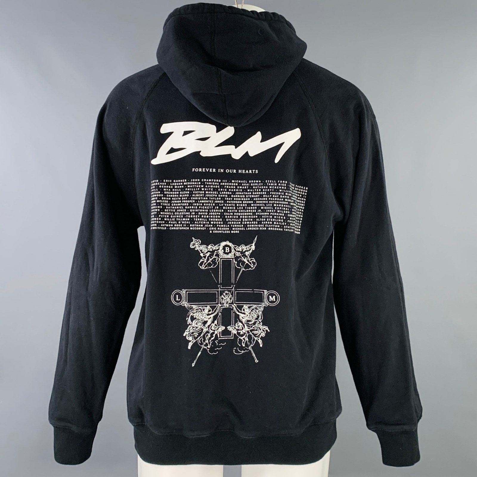 Reigning Champ REIGNING CHAMP M Black White Logo Cotton Hooded Sweatshirt Size US M / EU 48-50 / 2 - 3 Thumbnail