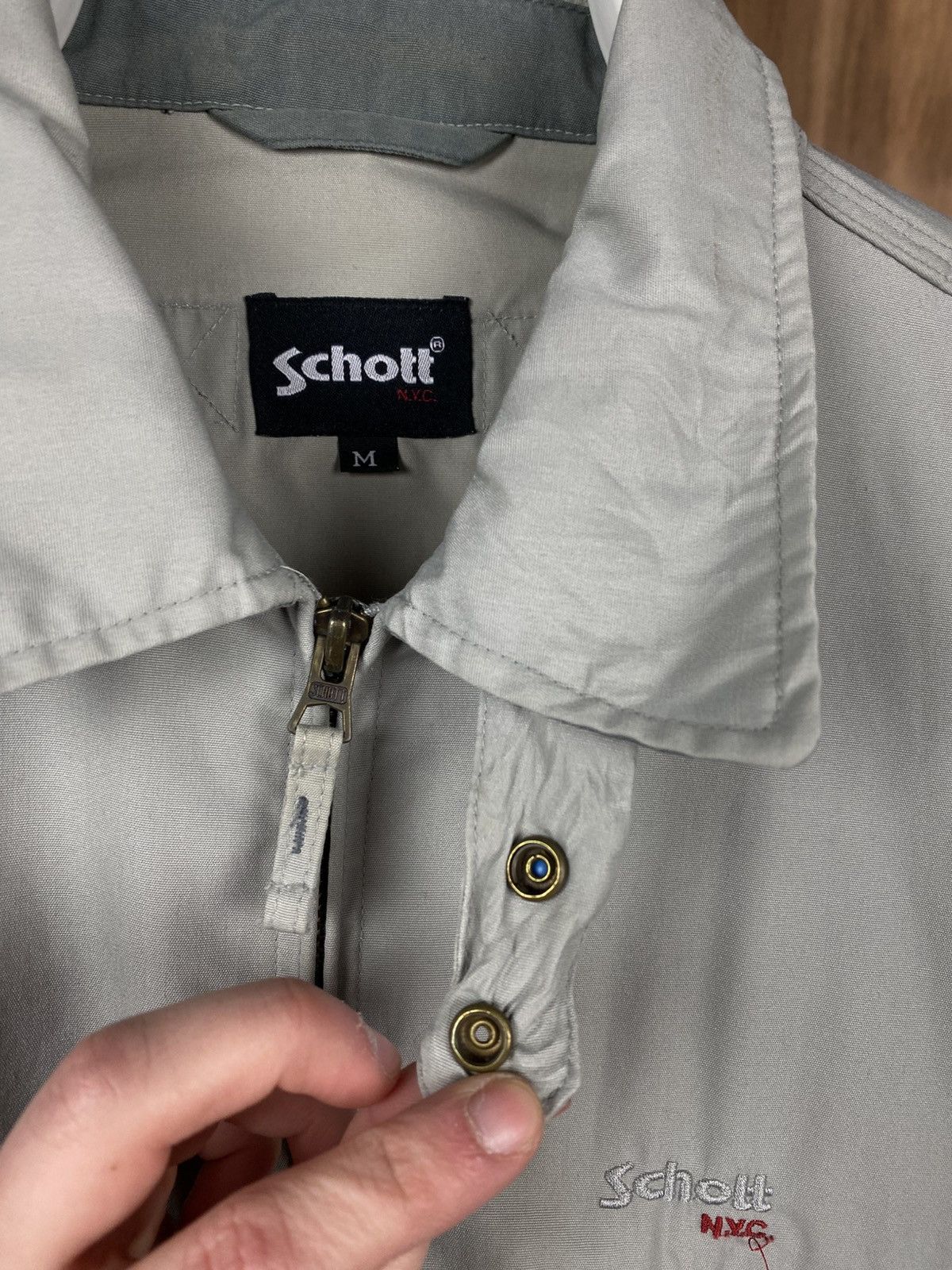 Schott 🍇Vintage 90s Jacket Schott NYC Bros Work Jacket VTG🍇 Size US M / EU 48-50 / 2 - 12 Thumbnail