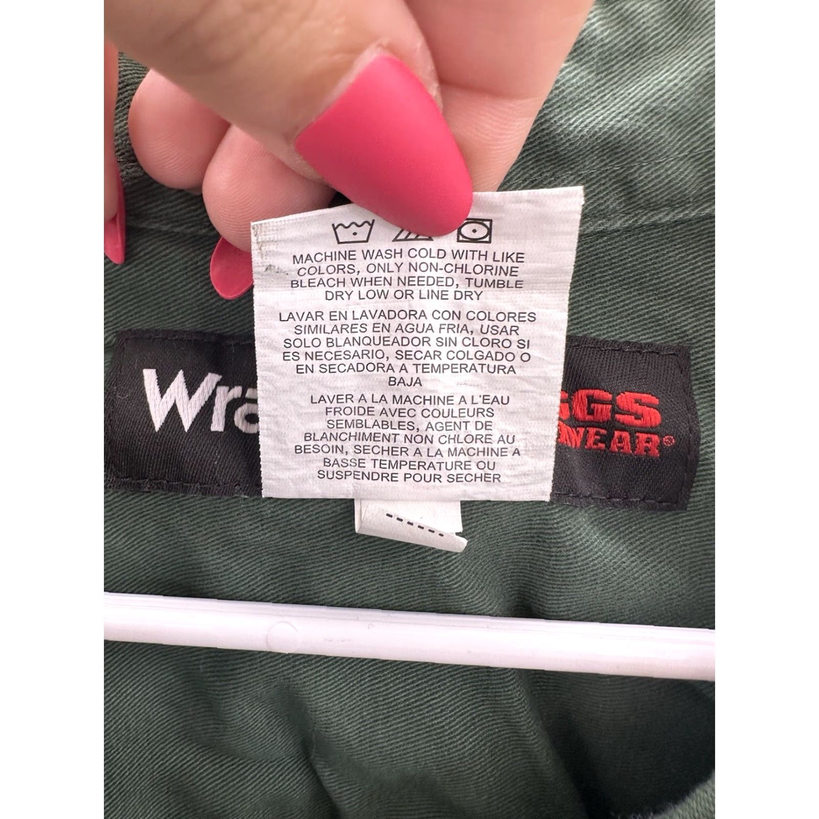 Wrangler Wrangler Riggs Workwear Mens Button Up Shirt 2XT Green Long Sleeve Canvas Collared Button-Down Western Casual Workwear Mens Shirt Size US XXL / EU 58 / 5 - 5 Thumbnail