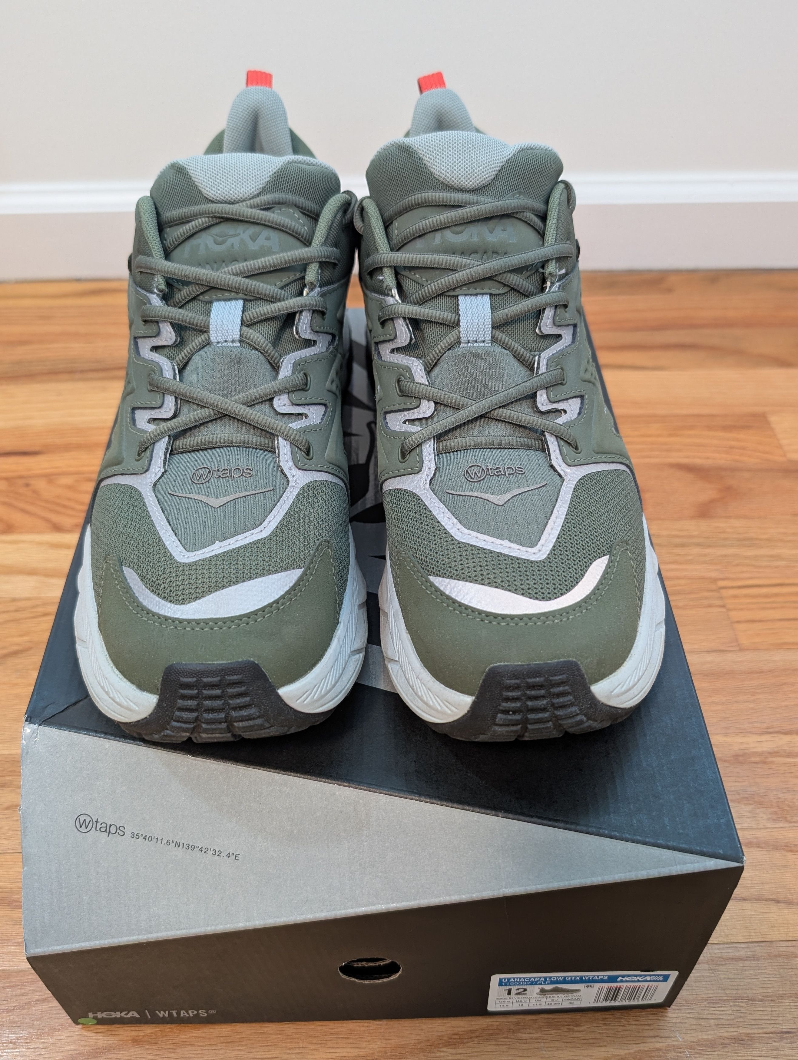 Hoka × Wtaps HOKA x WTAPS Anacapa Low GTX US12 Like New Size US 12 / EU 45 - 2 Thumbnail