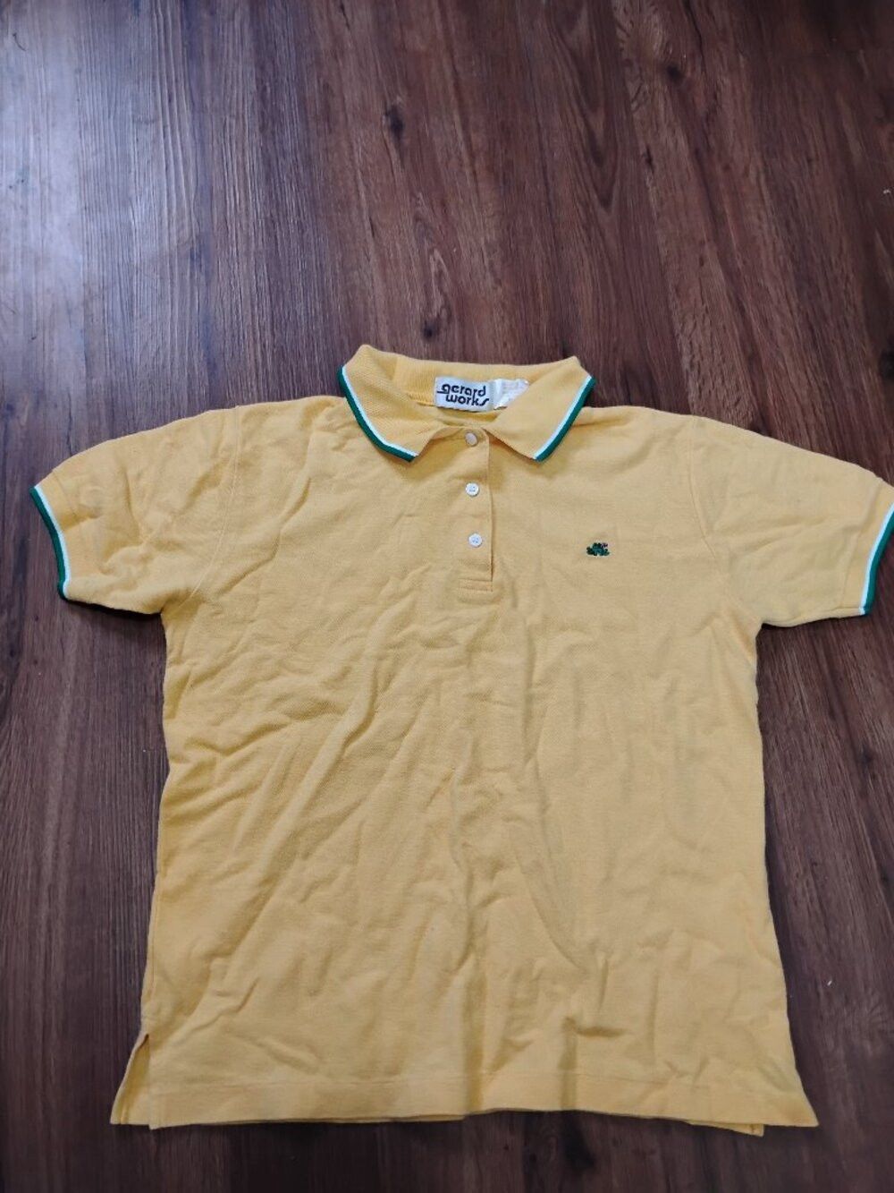 Other Vintage Gerard Works Frog Flower Polo Shirt Size M / US 6-8 / IT 42-44 - 3 Thumbnail