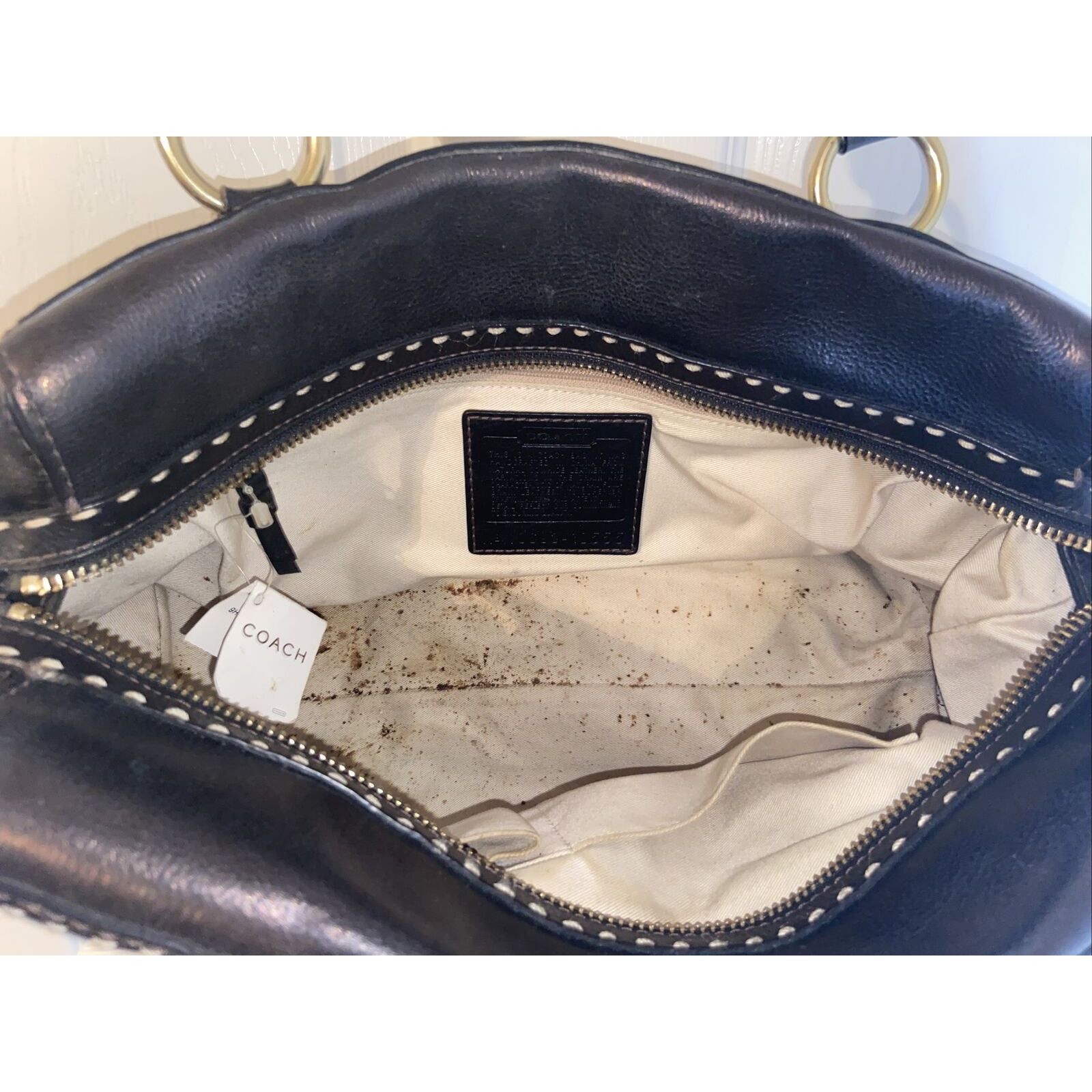 Coach Coach Andrea Limited Edition Black Pebbled Leather Satchel Size ONE SIZE - 6 Thumbnail