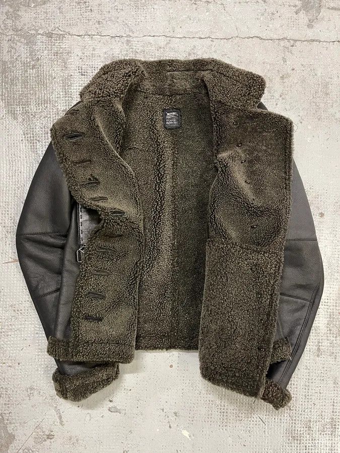 Marithe + Francois Girbaud 2000s Marithé + François Girbaud Asymmetrical Buttoned Leather Jacket Size M / US 6-8 / IT 42-44 - 10 Thumbnail