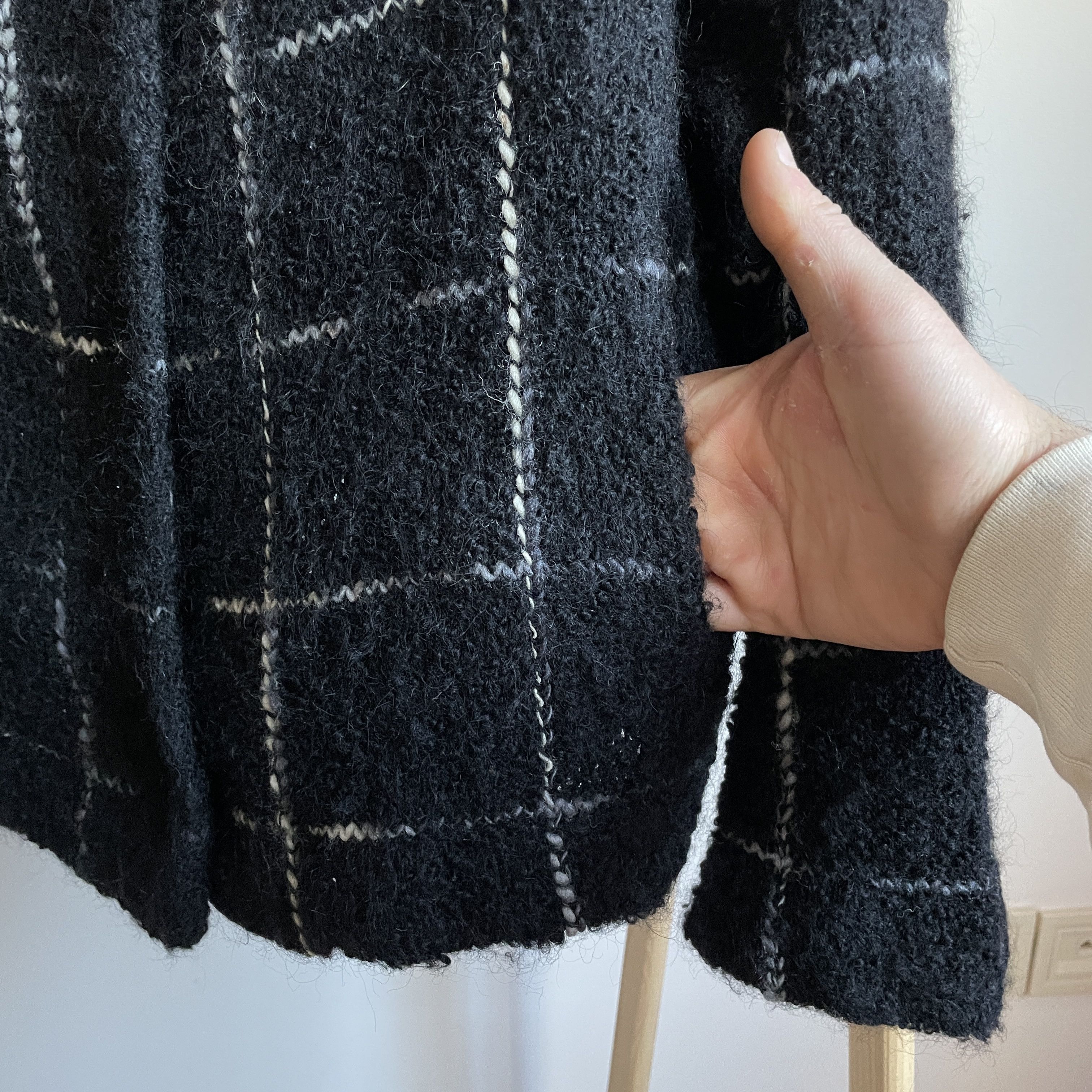 Annette Gortz Annette Gortz Womens Wool Blend Check Blazer Size M Size M / US 6-8 / IT 42-44 - 5 Thumbnail