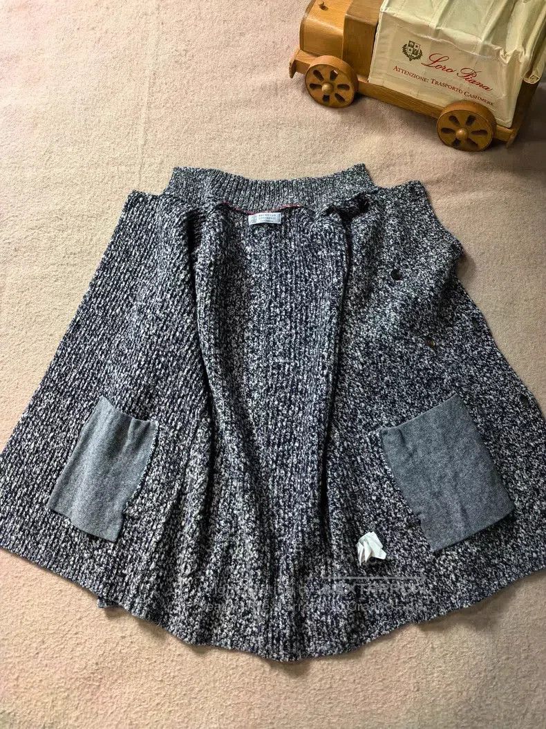 Brunello Cucinelli Brunello Cucinelli Furry double-breasted sweater Size US XL / EU 56 / 4 - 3 Thumbnail